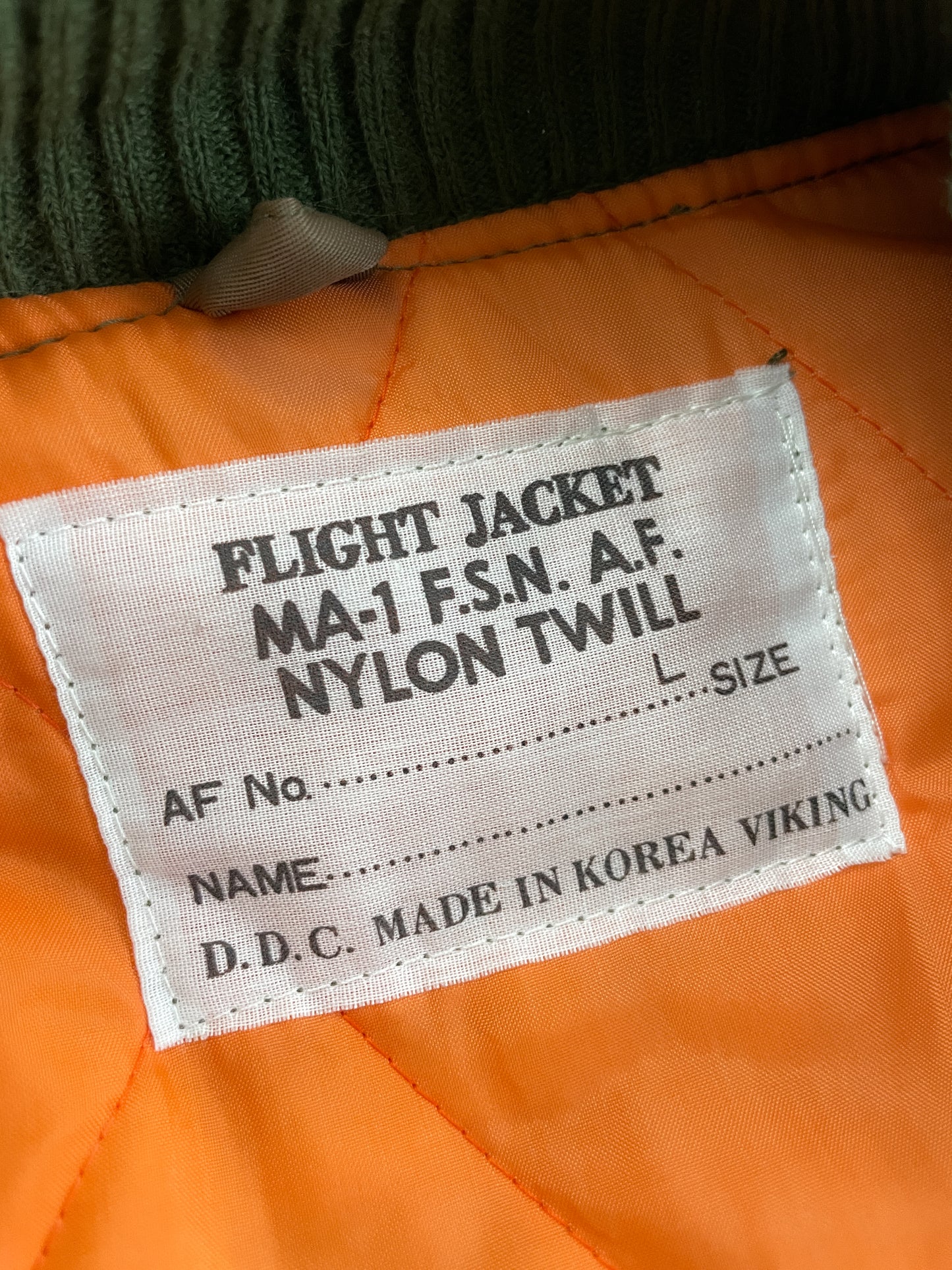 Sun-Faded MA-1 Flight Jacket [L]