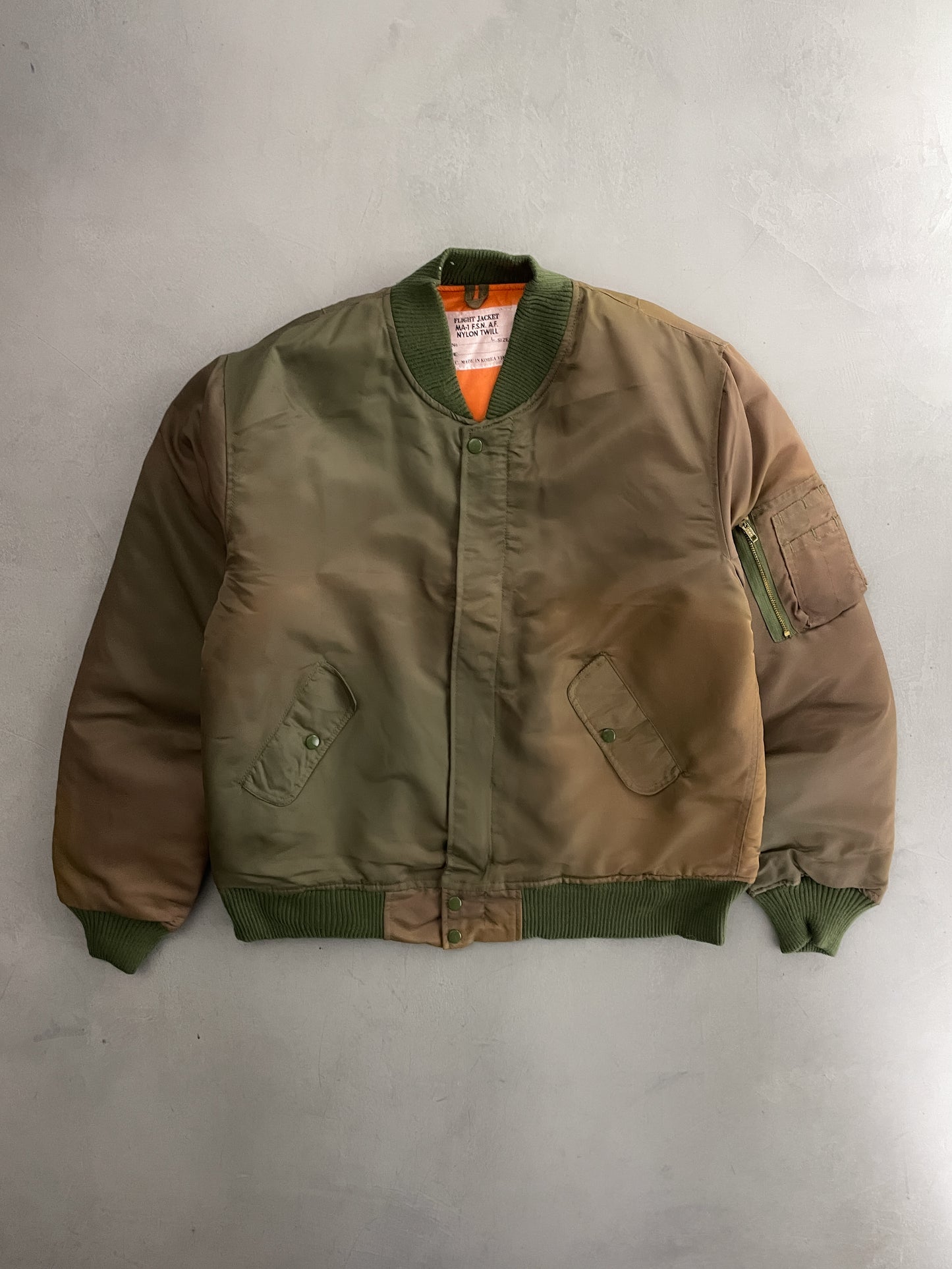 Sun-Faded MA-1 Flight Jacket [L]