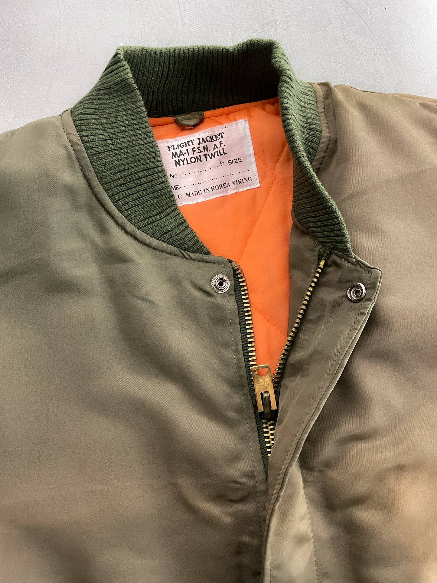 Sun-Faded MA-1 Flight Jacket [L]