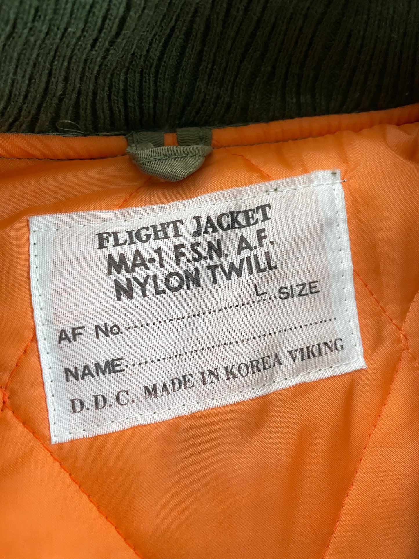 Sun-Faded MA-1 Flight Jacket [L]
