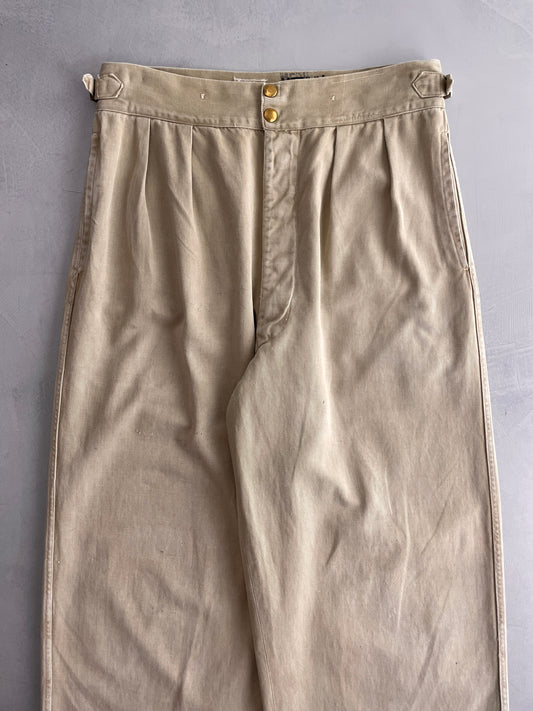 50's Aus Military Press Stud Pants [32"]