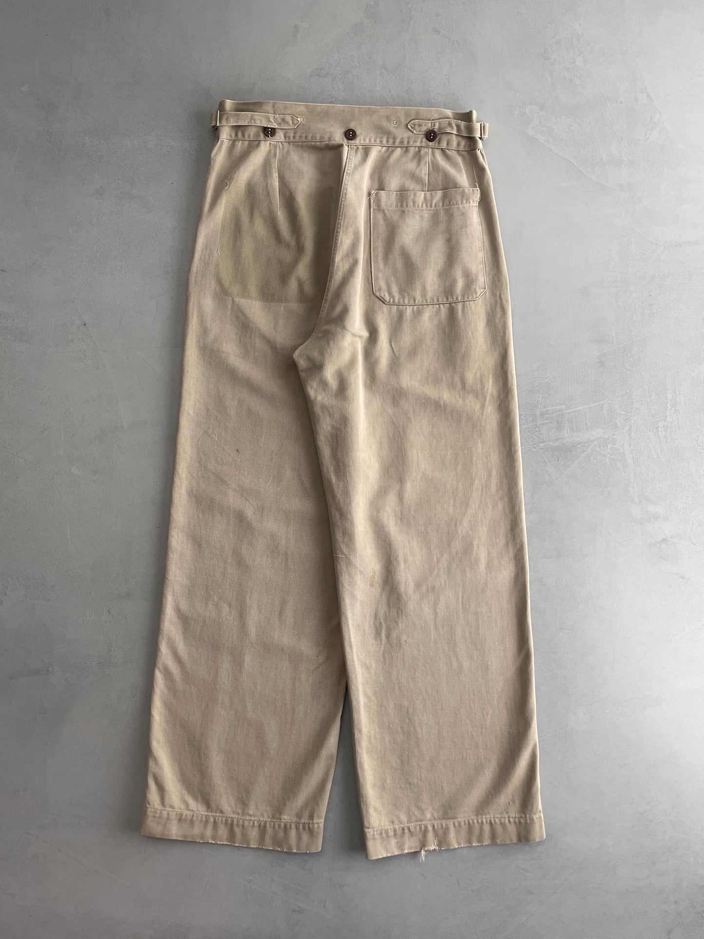 50's Aus Military Press Stud Pants [32"]