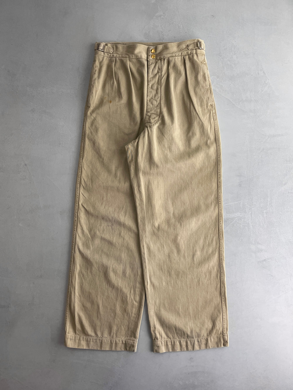 50's Aus Military Press Stud Pants [31"]