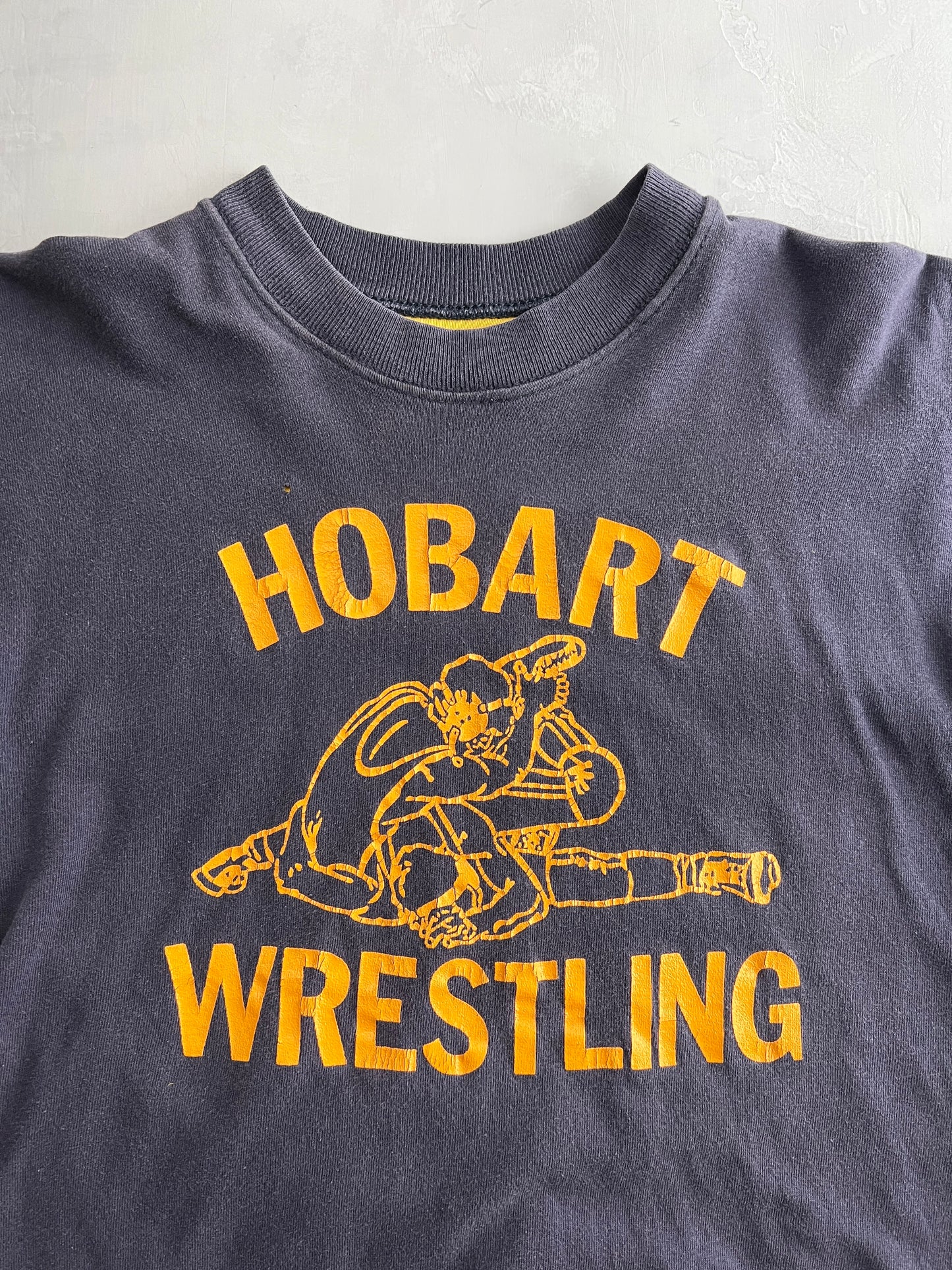 Faded 2-Ply Hobart Wrestling Tee [M]