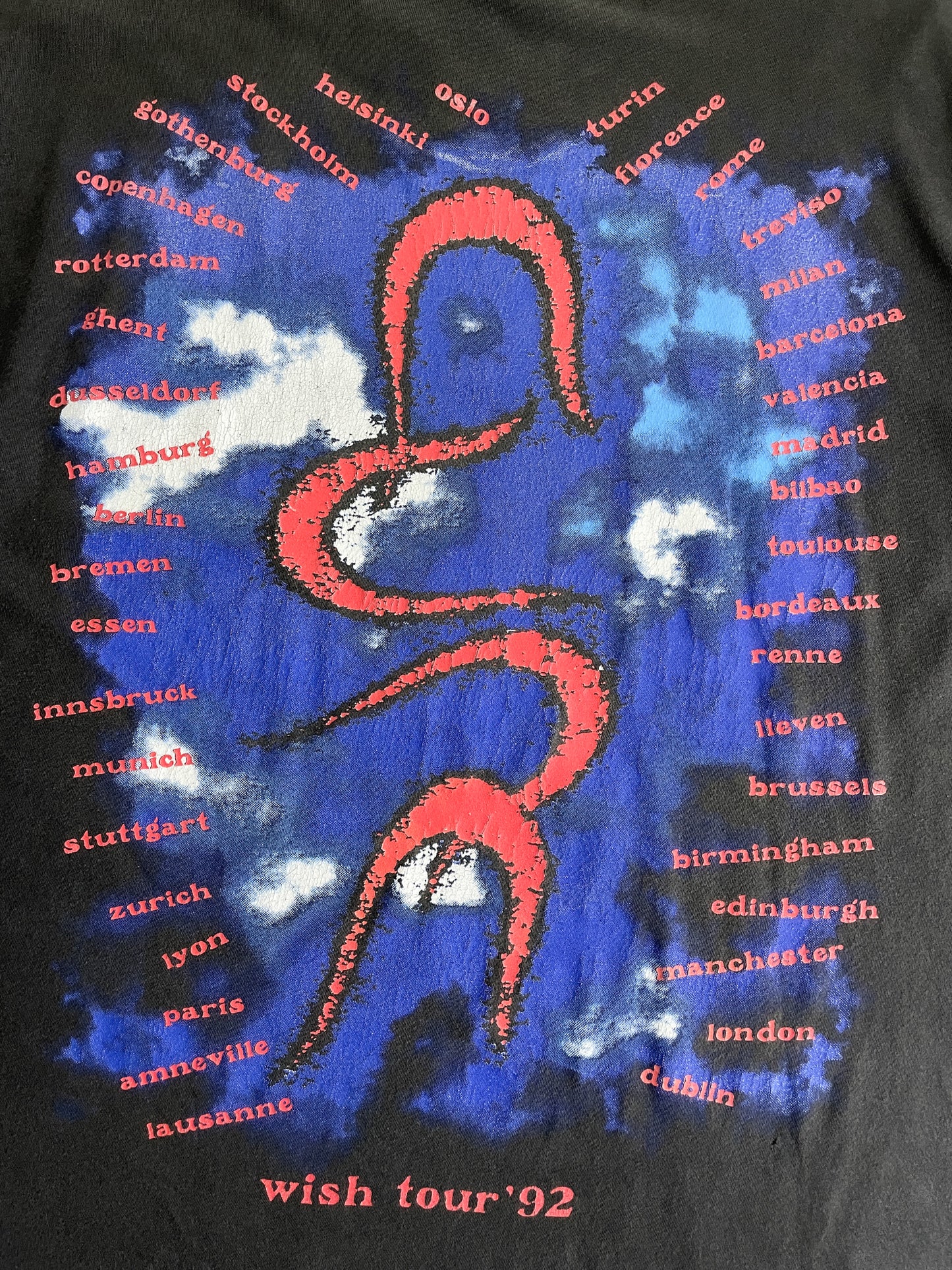 '92 The Cure 'Wish Tour' Tee [XL]