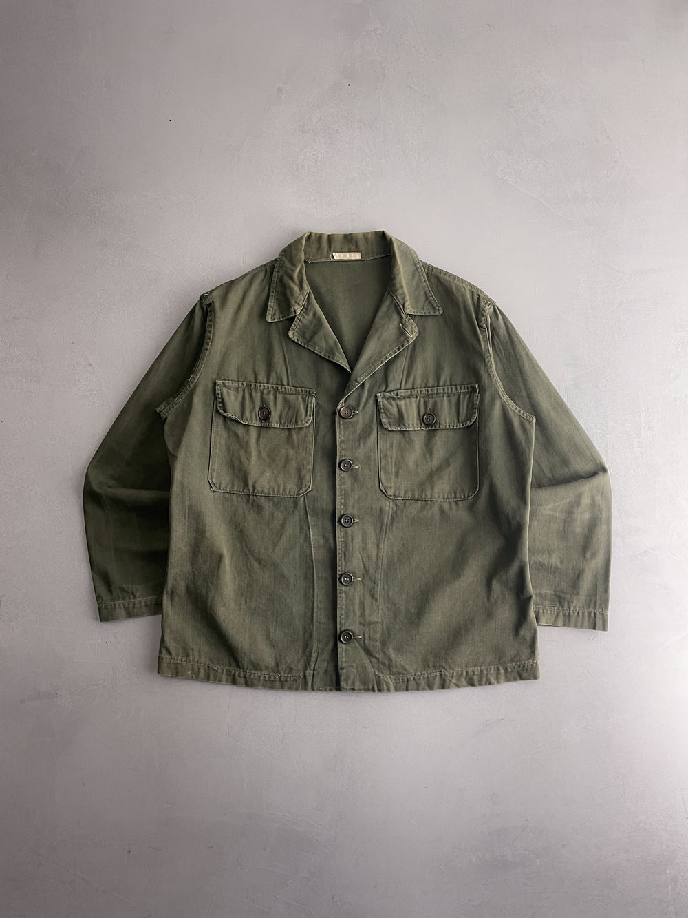 50's Faded H.B.T. French Army Shirt [L]