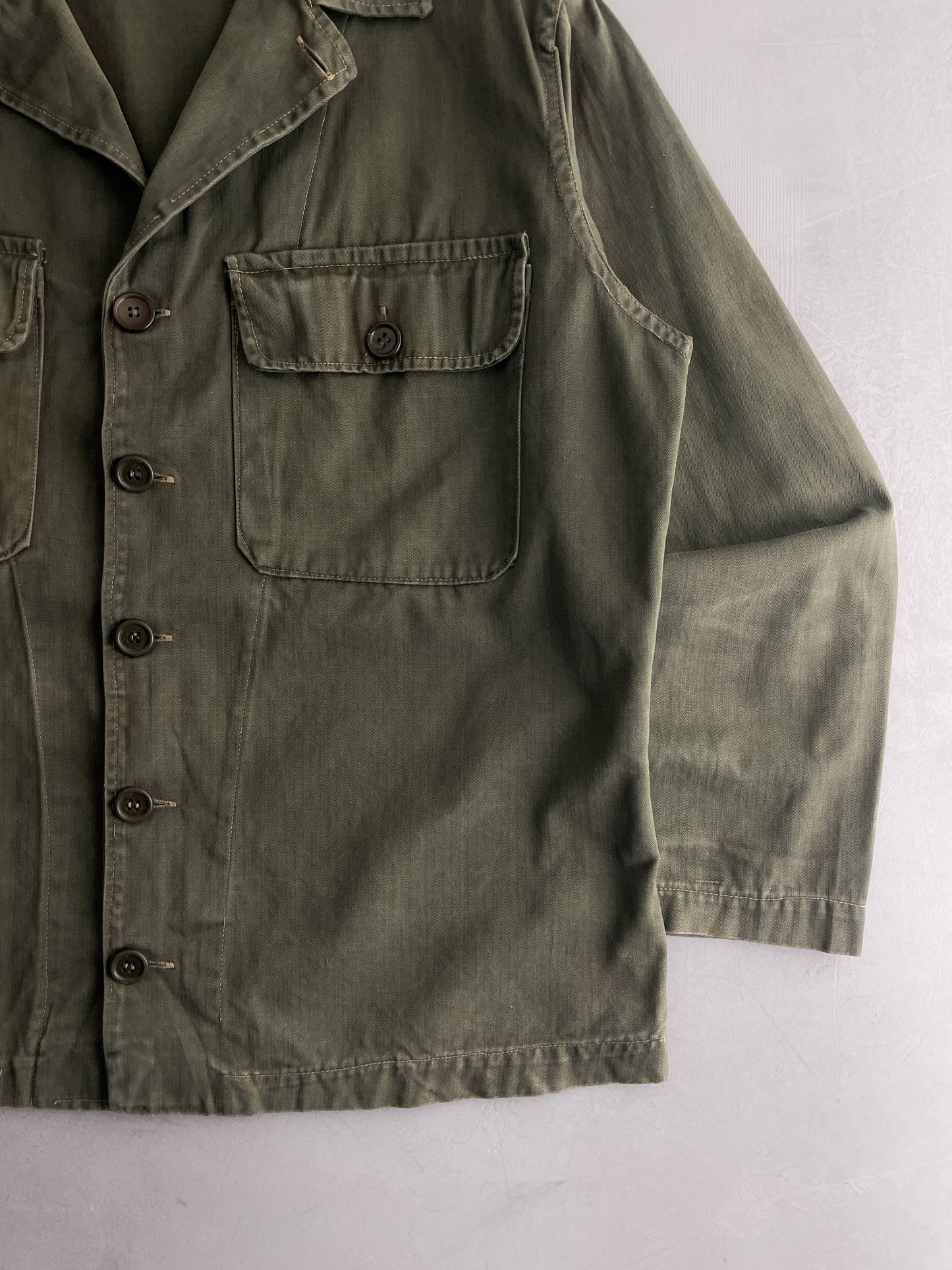 50's Faded H.B.T. French Army Shirt [L]