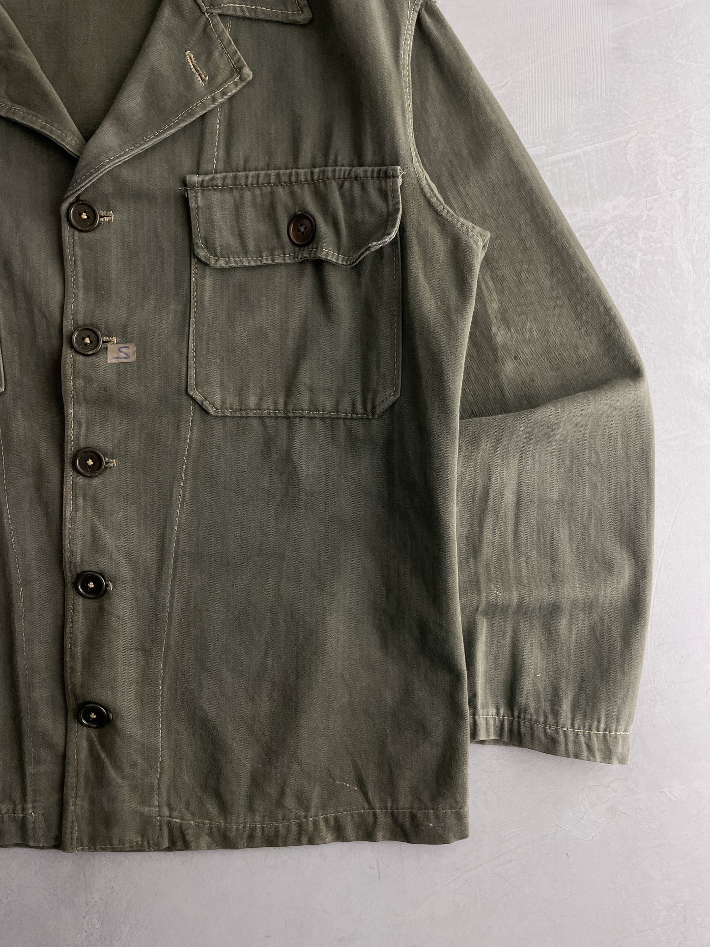 50's Faded H.B.T. French Army Shirt [S]