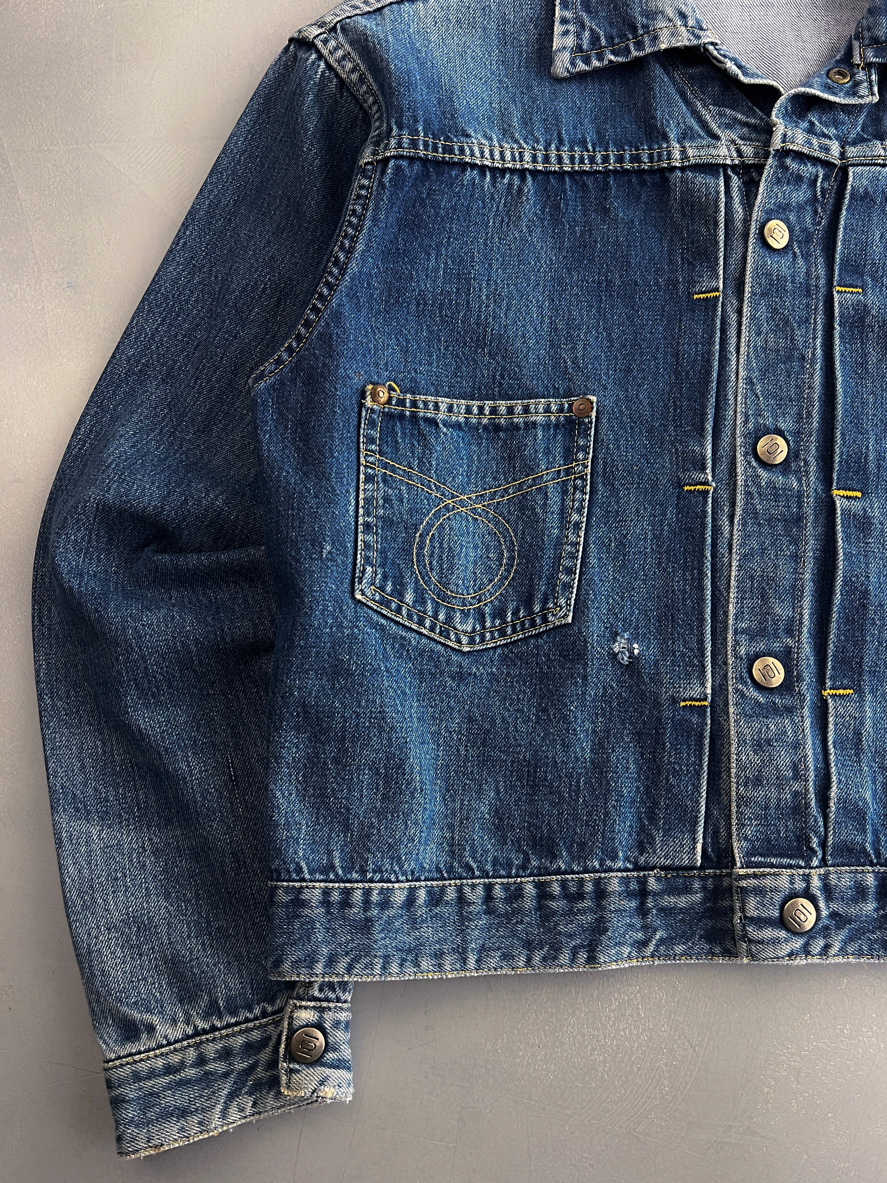 40's/50's Montgomery Ward 101 Selvage Denim Jacket [M] – The Wilde