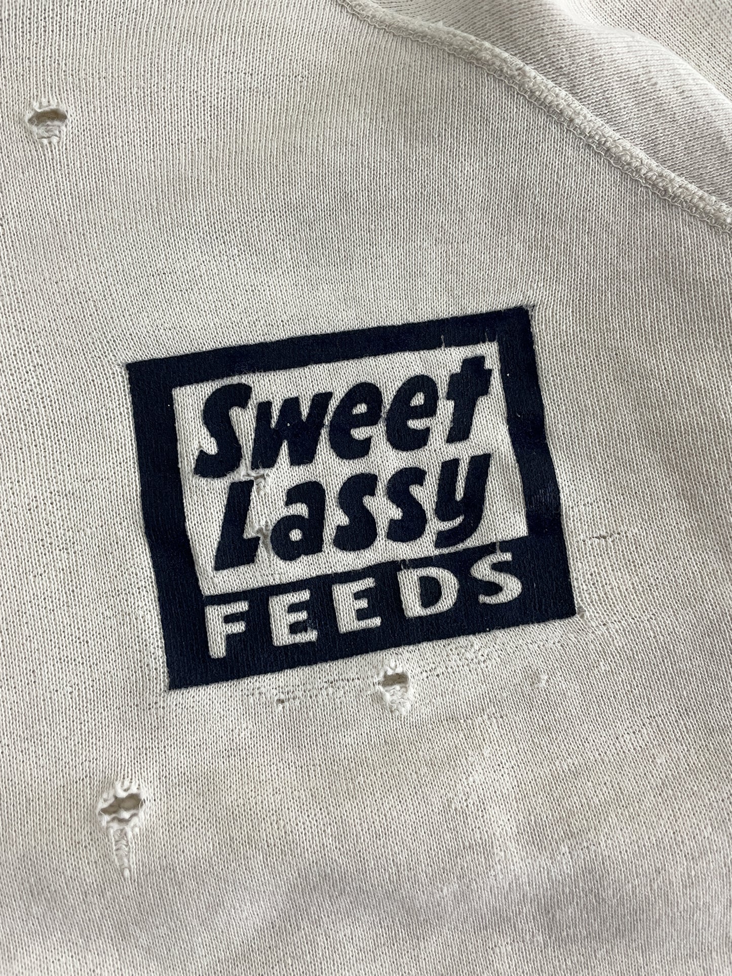 1950's/60's Thrashed Sweet Lassy Feeds Sweatshirt [L]