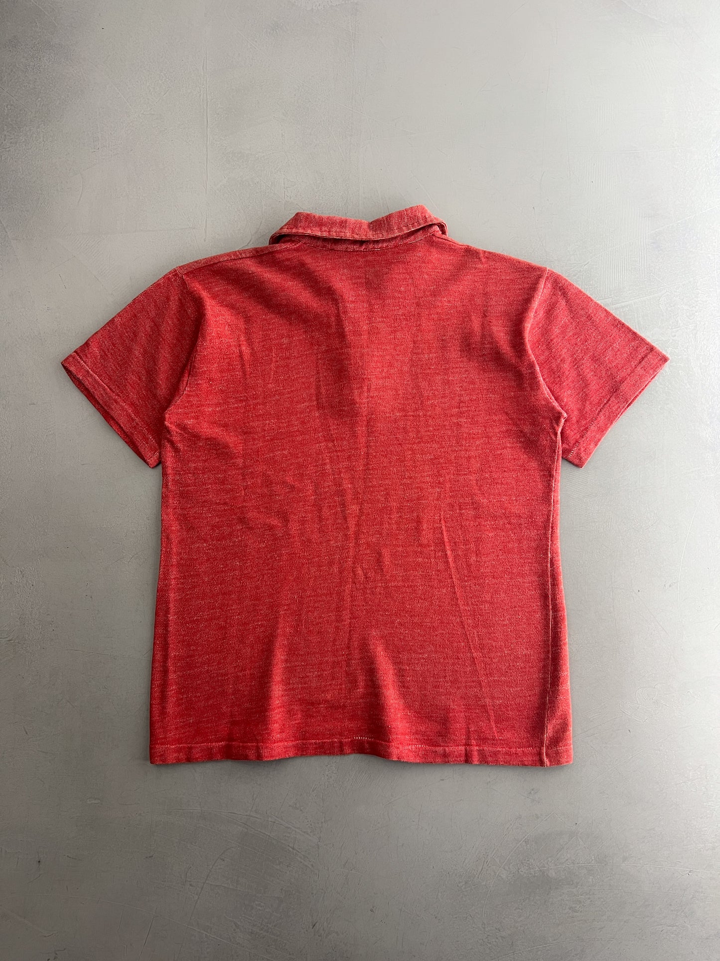 70's 1/4 Zip Polo Shirt [S]