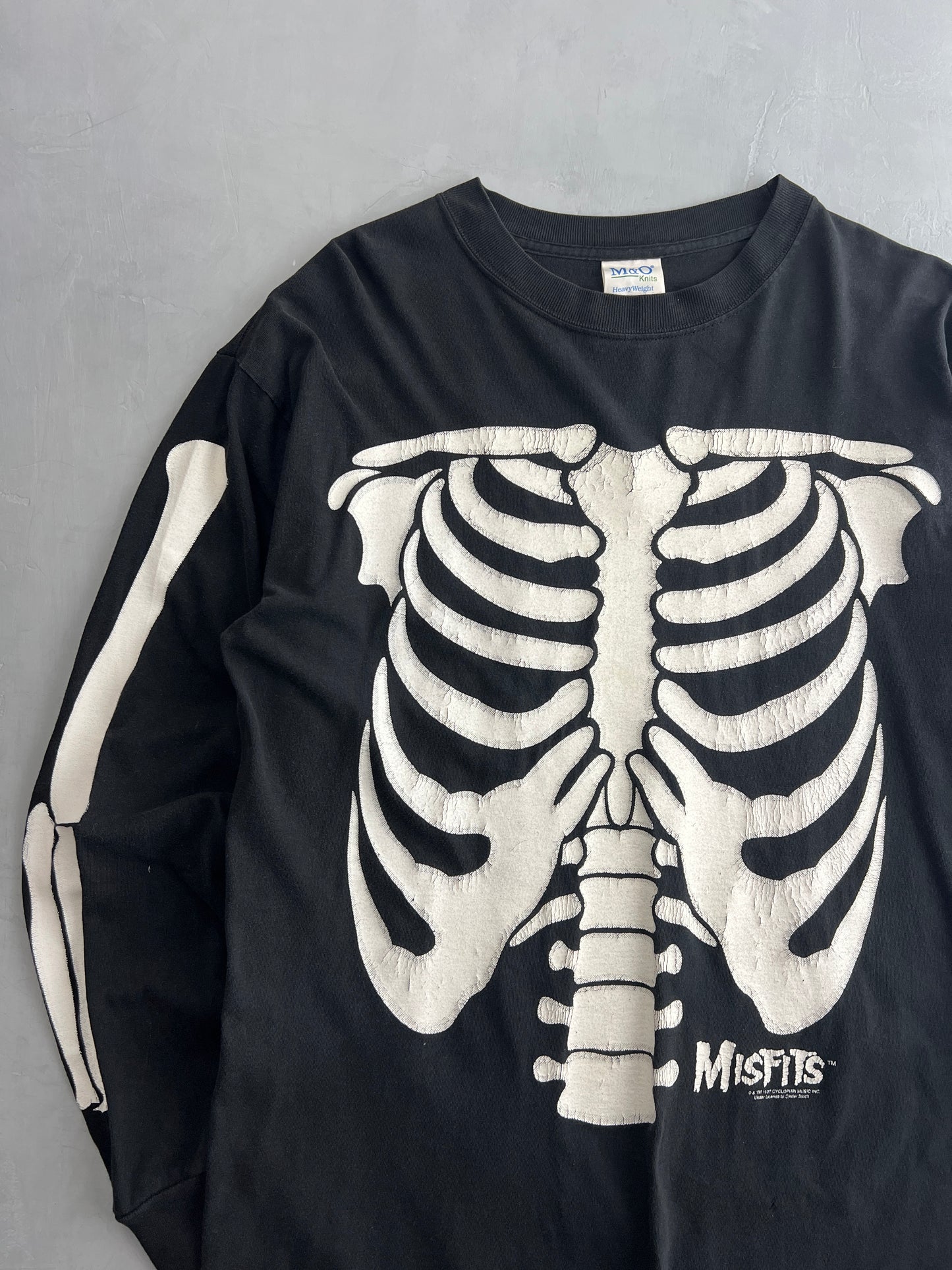 '97 Misfits Skeleton Long Sleeve Tee [L]