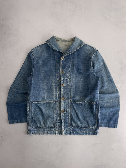 1940's U.S.N. Denim Shawl Collar Jacket [M]