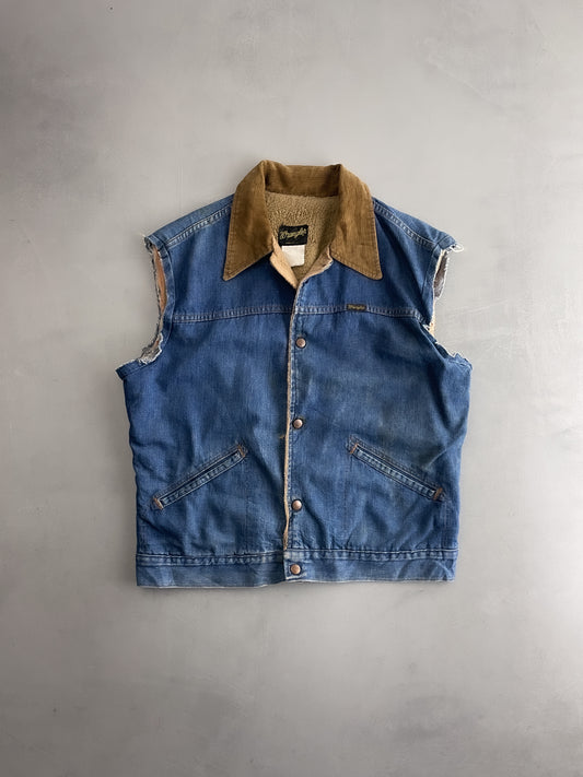 70's Wrangler Denim Cut-Off Vest [M]