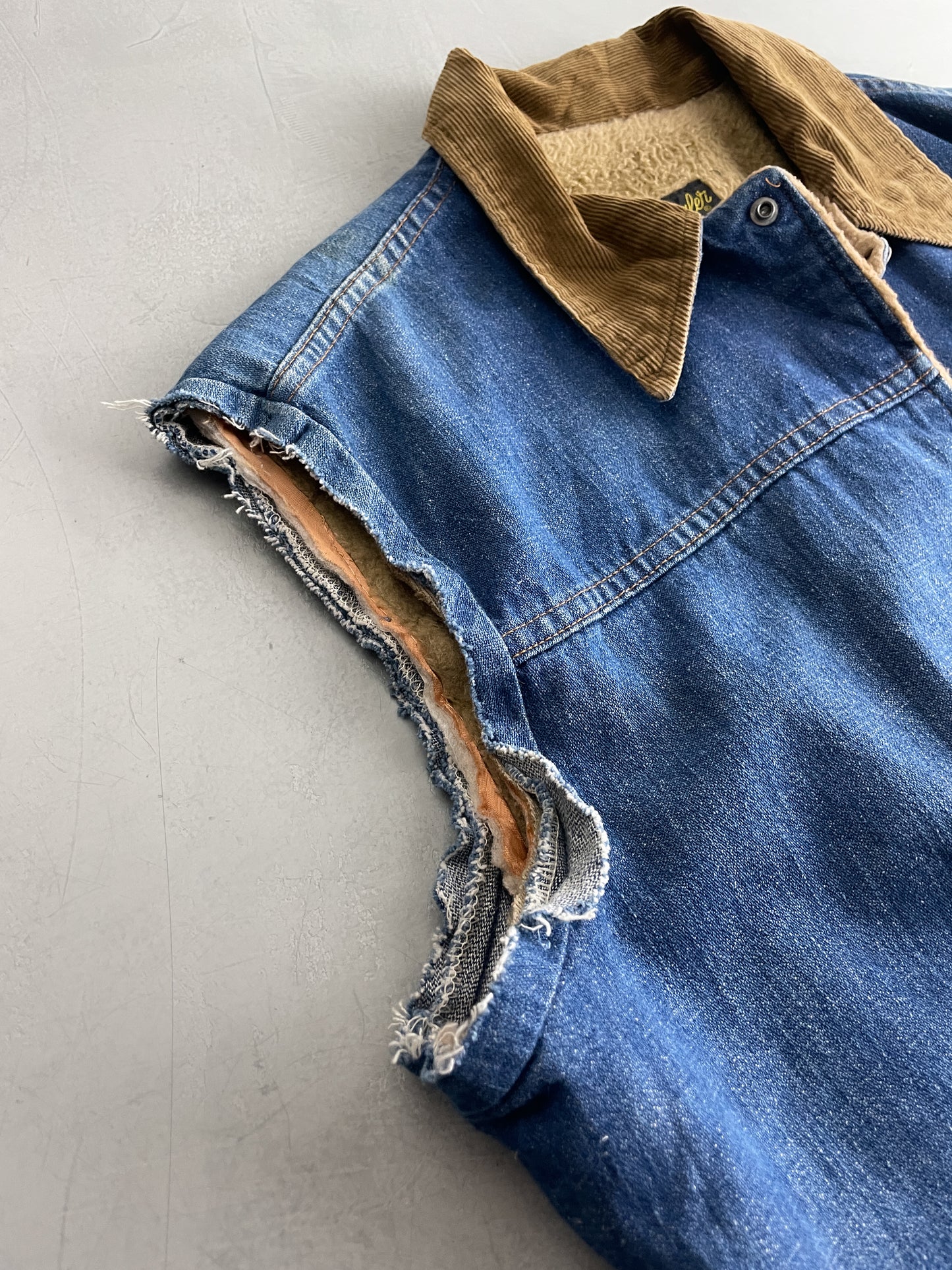 70's Wrangler Denim Cut-Off Vest [M]