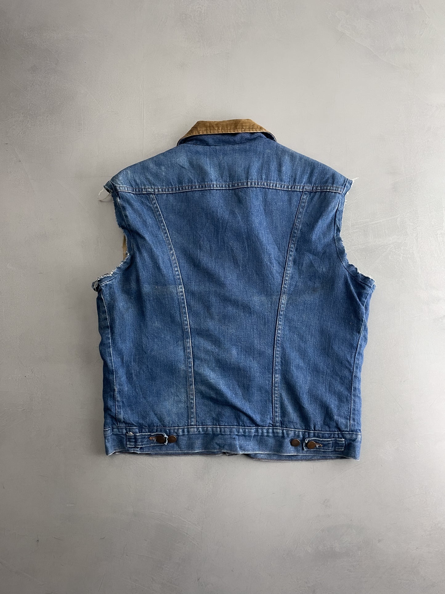 70's Wrangler Denim Cut-Off Vest [M]