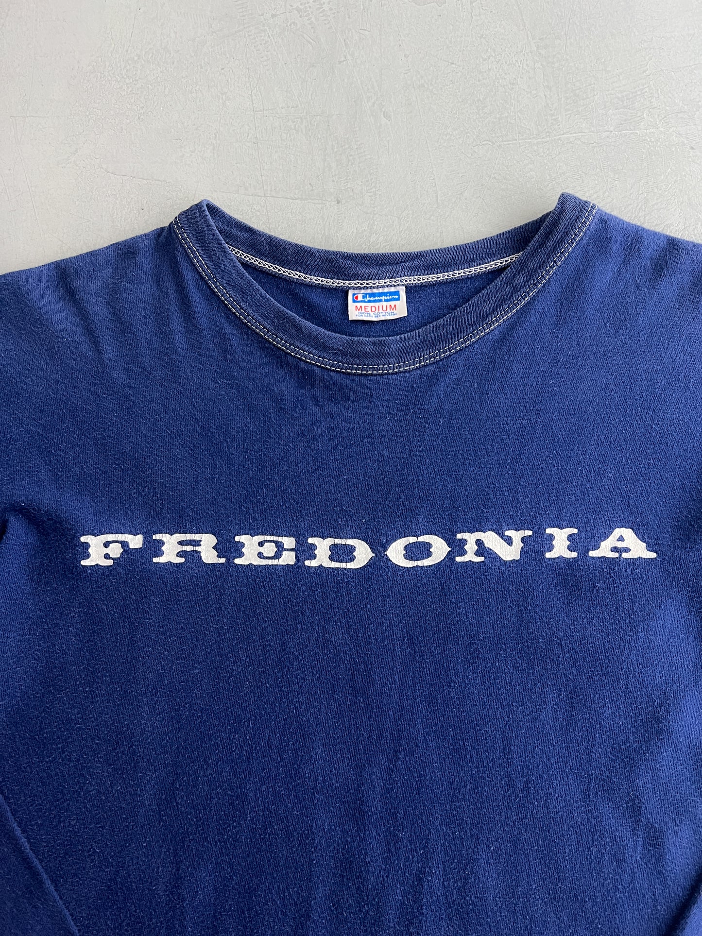 Champion Blue Bar 'Fredonia' Long Sleeve Tee [M]