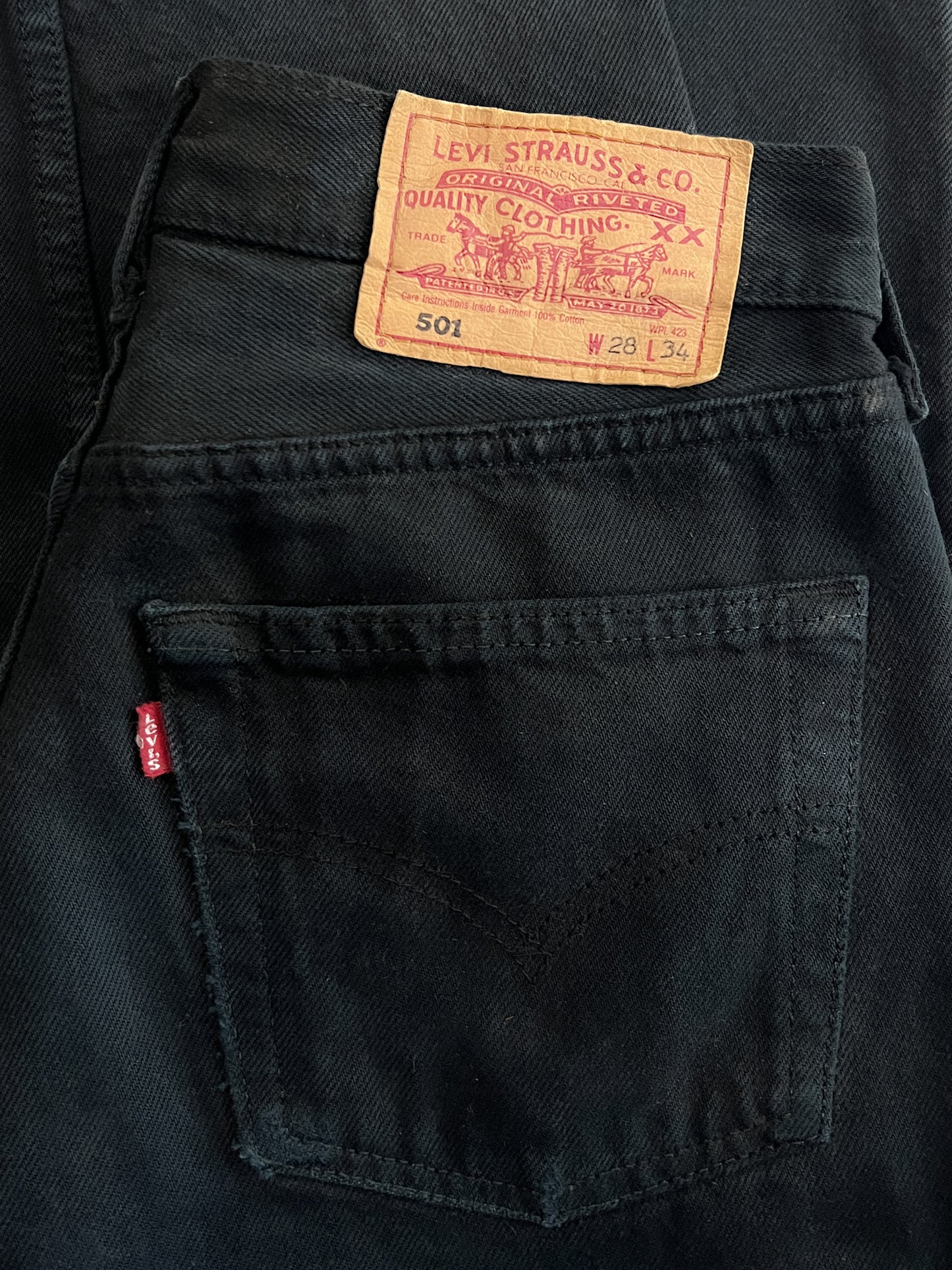 1990's Black Levis 501 [27"]