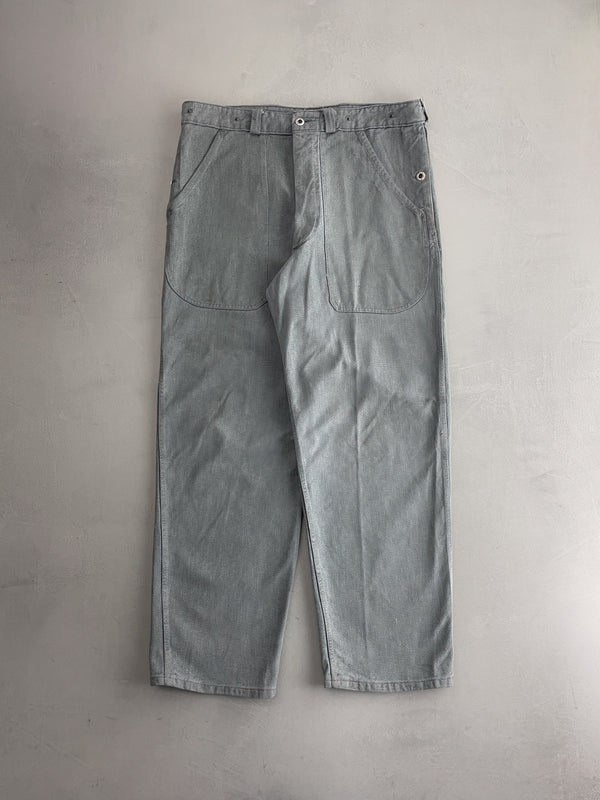 Swiss Salt & Pepper Army Pants [36"]