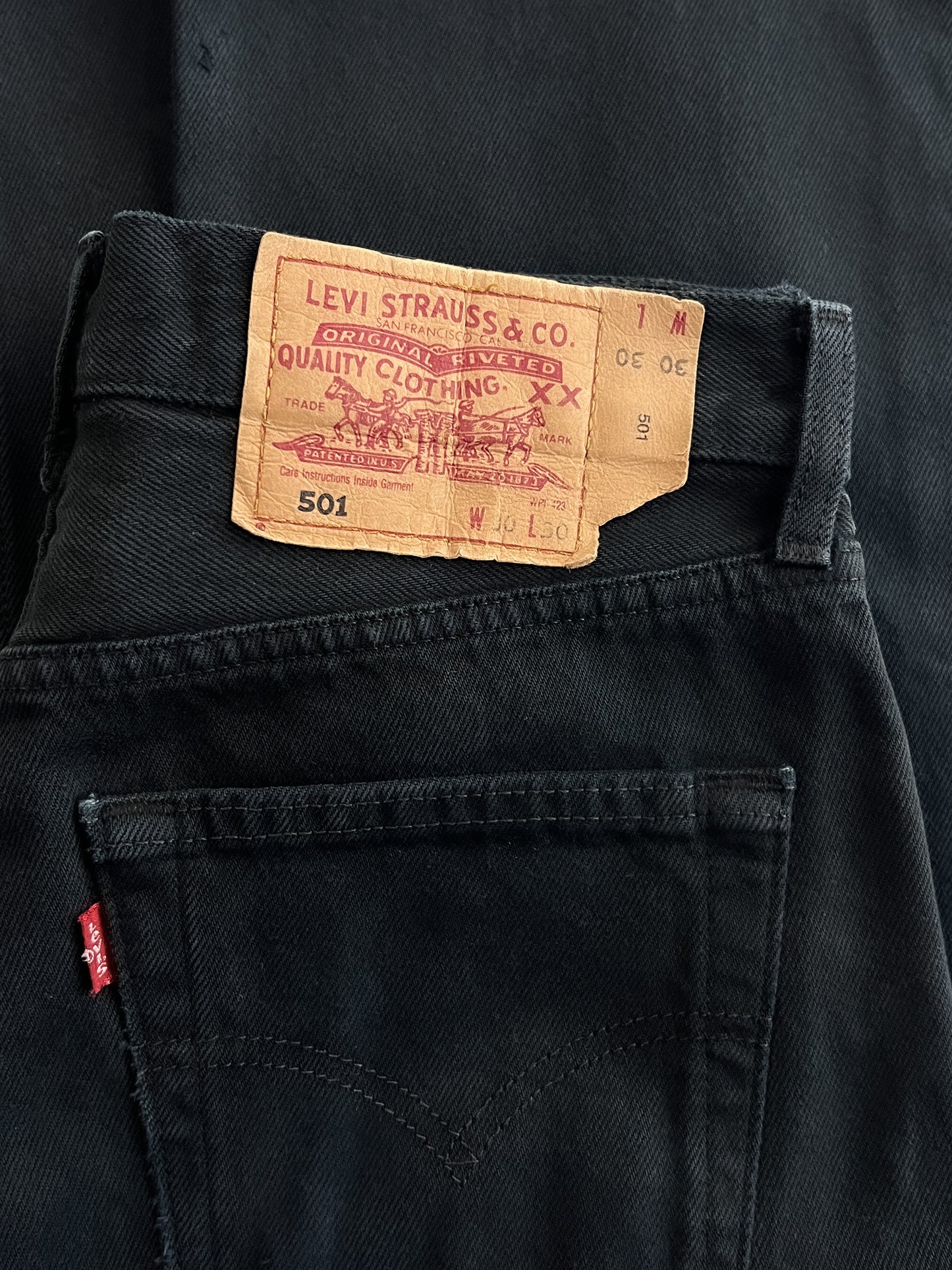1990's Black Levis 501 [30"]