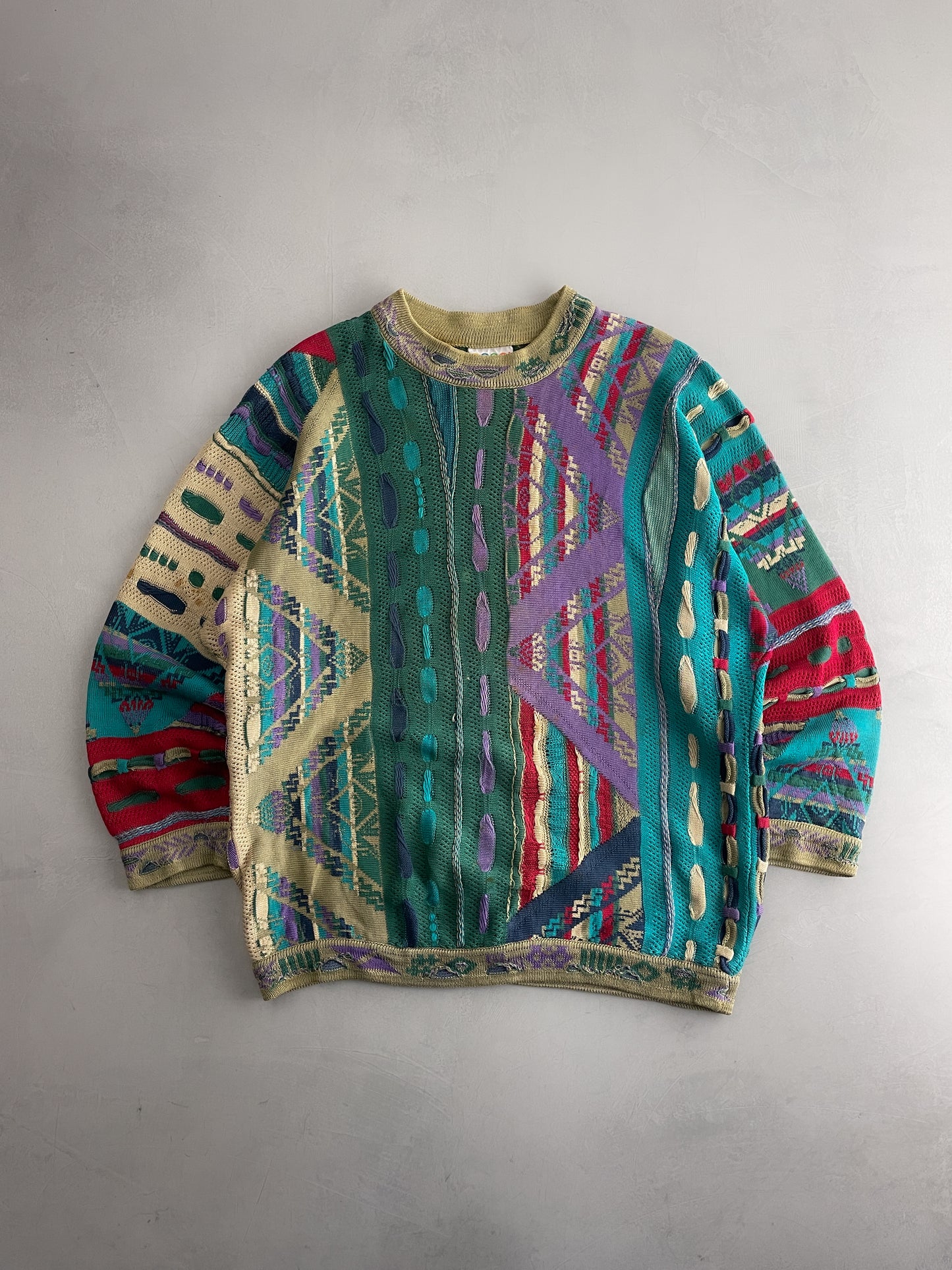 90's Coogi 3D Knit Sweater [XL]