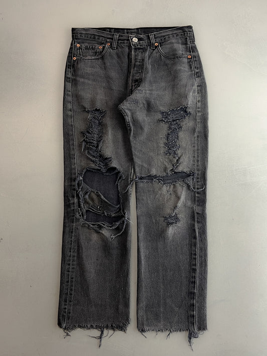 1990's Thrashed Grey Levis 501 [29"]