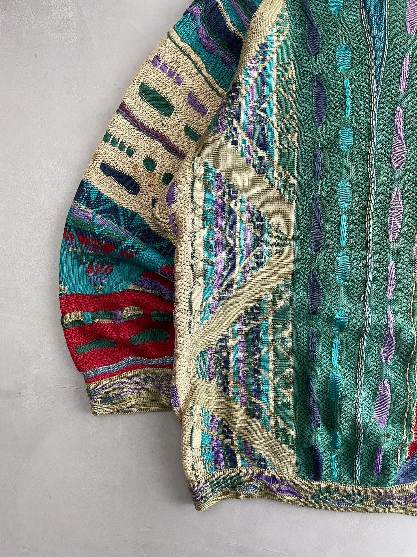 90's Coogi 3D Knit Sweater [XL]