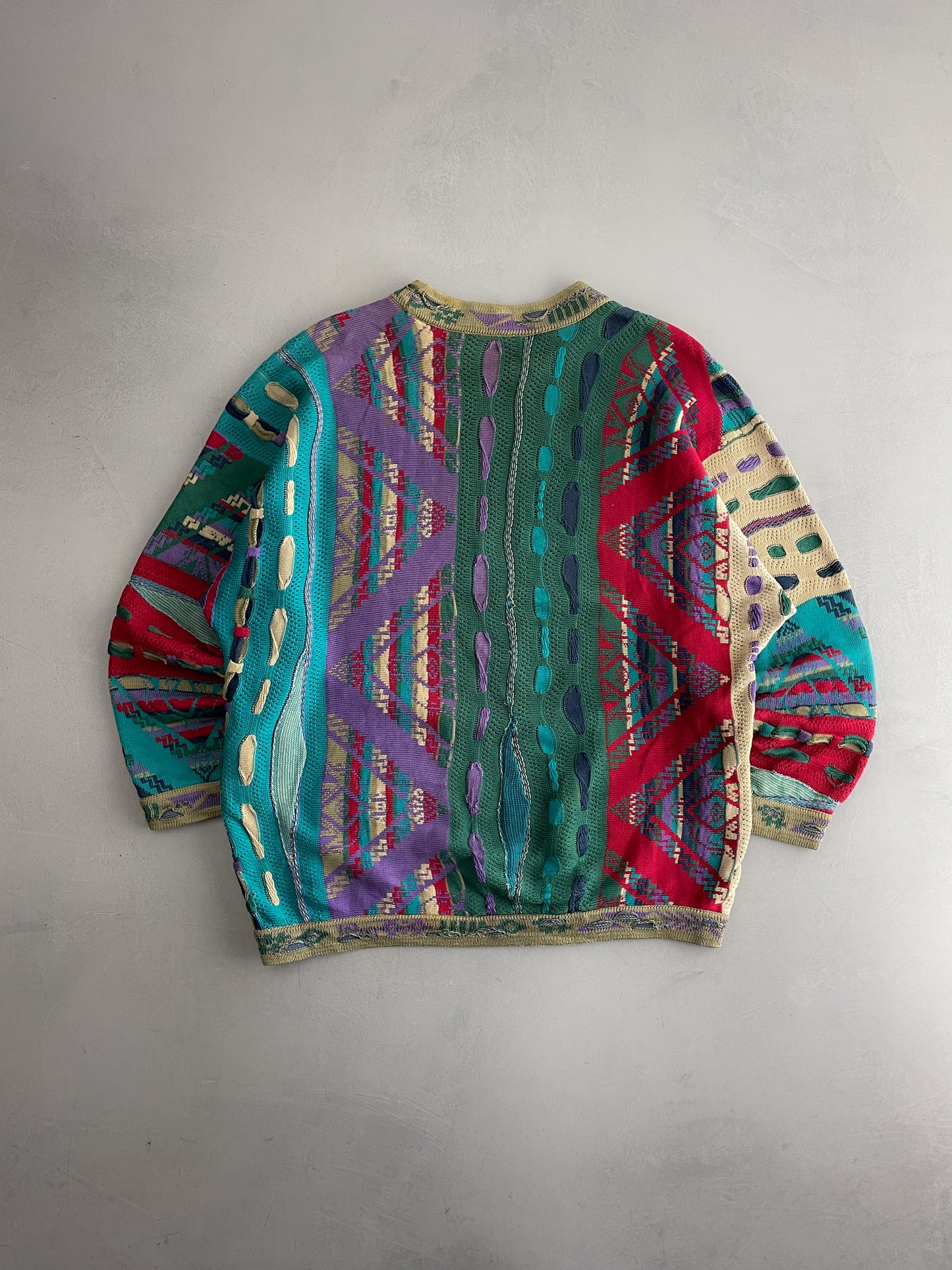 90's Coogi 3D Knit Sweater [XL]