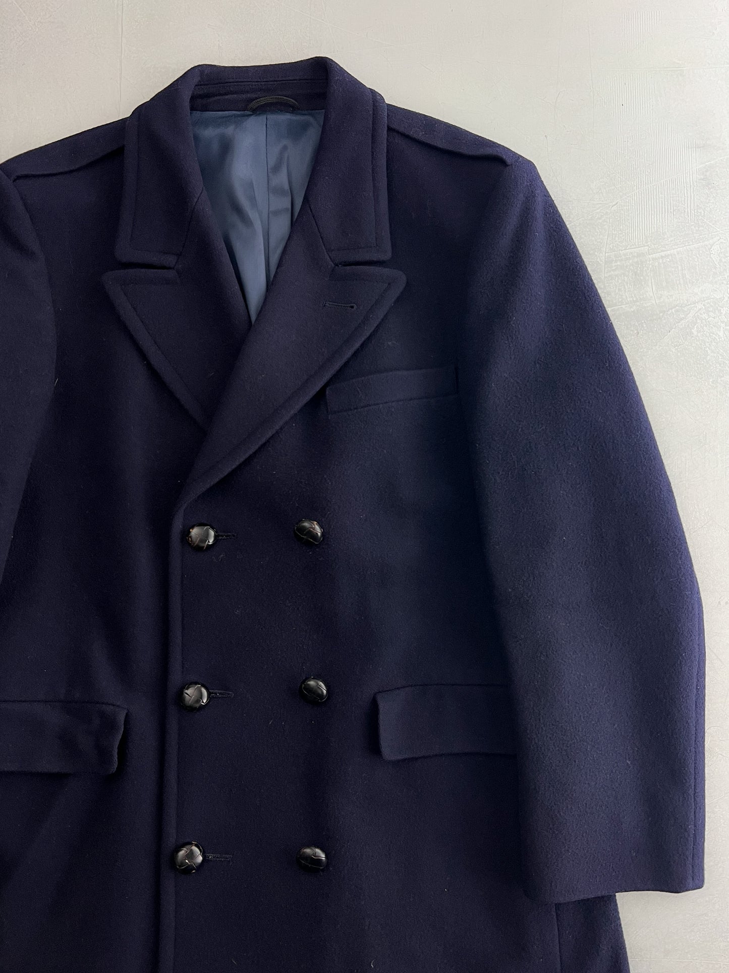 Union Made Double Breasted Wool Overcoat [M]