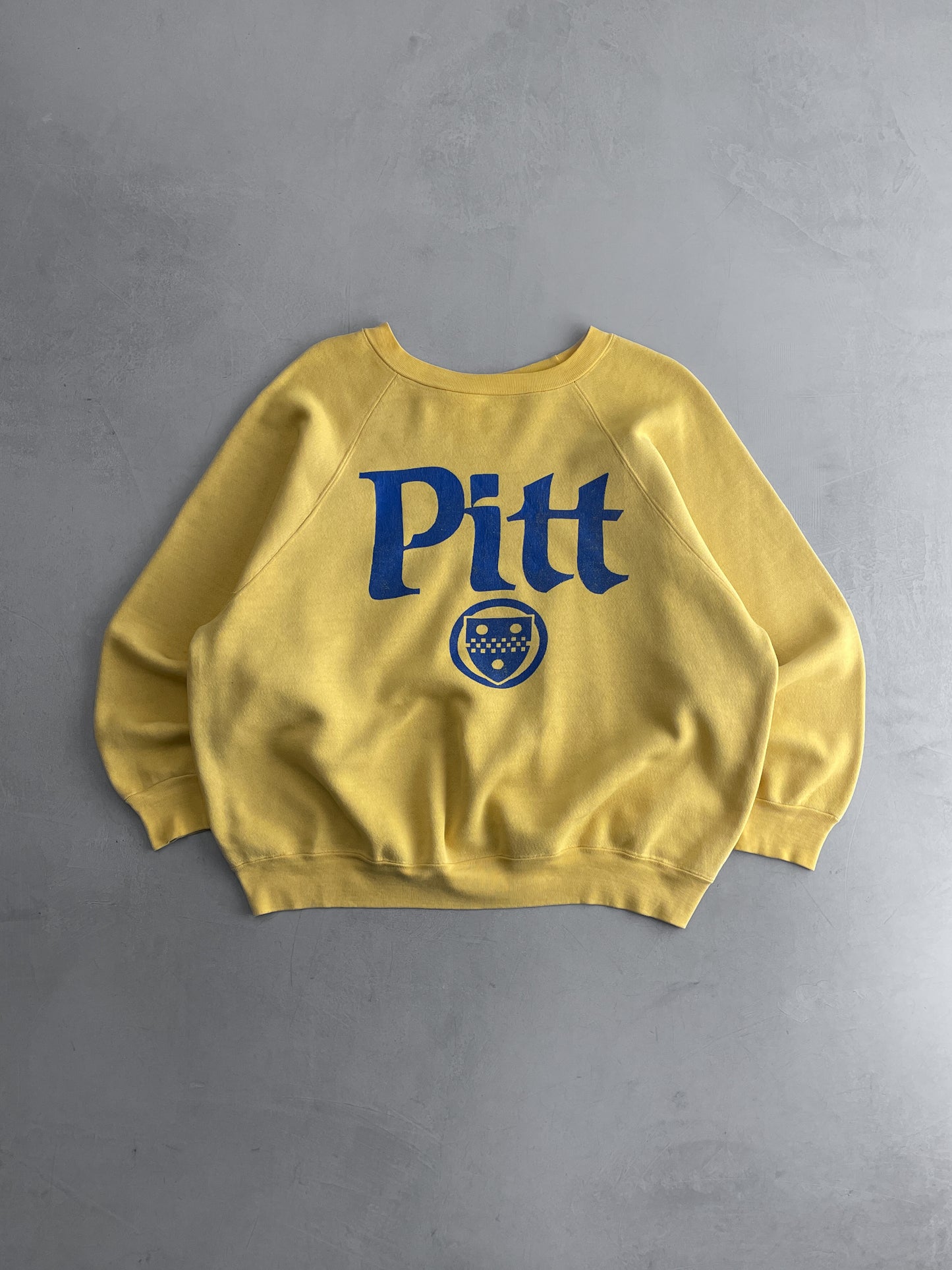 Sun-faded 70's Pitt Raglan Sweatshirt [XL]