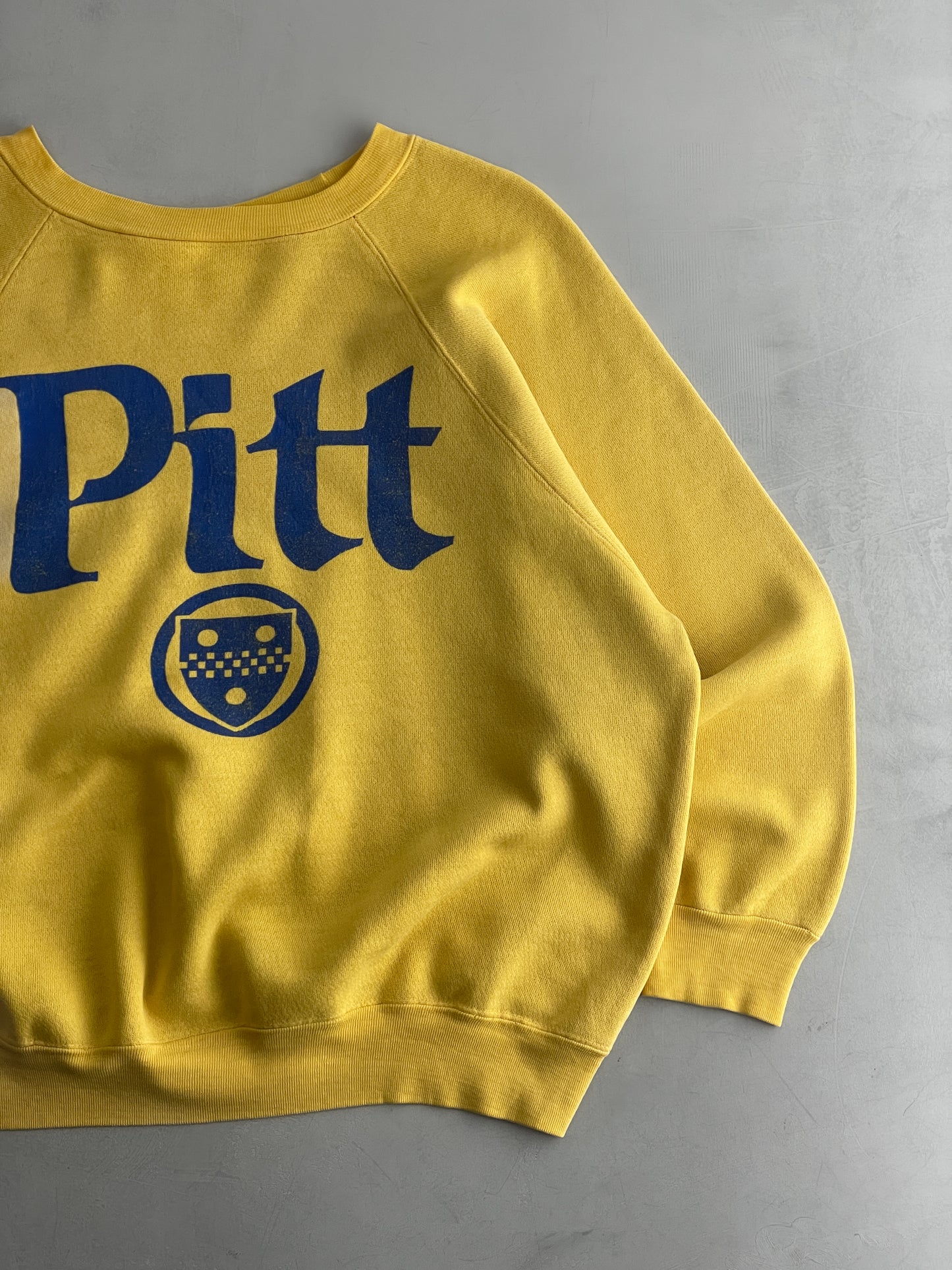 Sun-faded 70's Pitt Raglan Sweatshirt [XL]