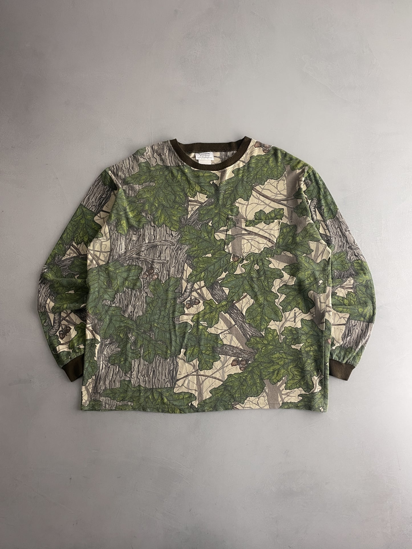 Woodseye Camo Long Sleeve Pocket Tee [XL]