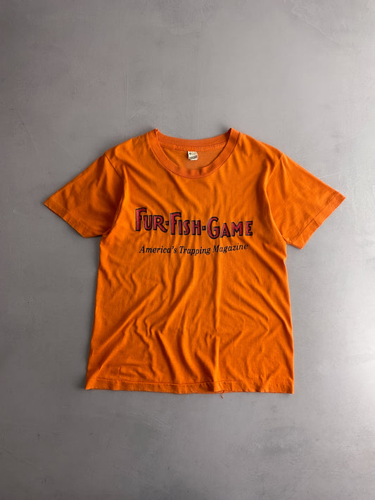 1988 Faded Fur-Fish Game Tee [M/L]