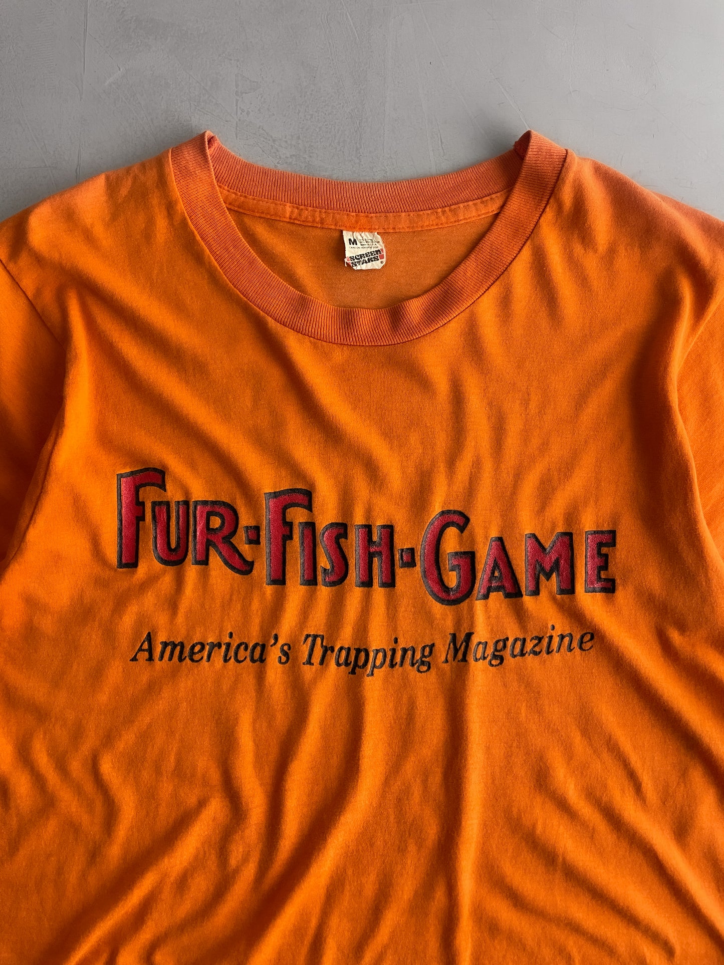 1988 Faded Fur-Fish Game Tee [M/L]