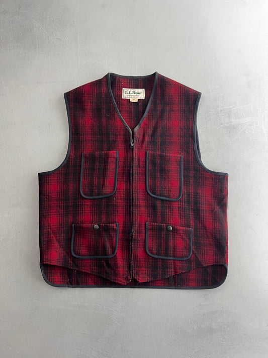 L.L. Bean Buffalo Plaid Hunting Vest [M/L]