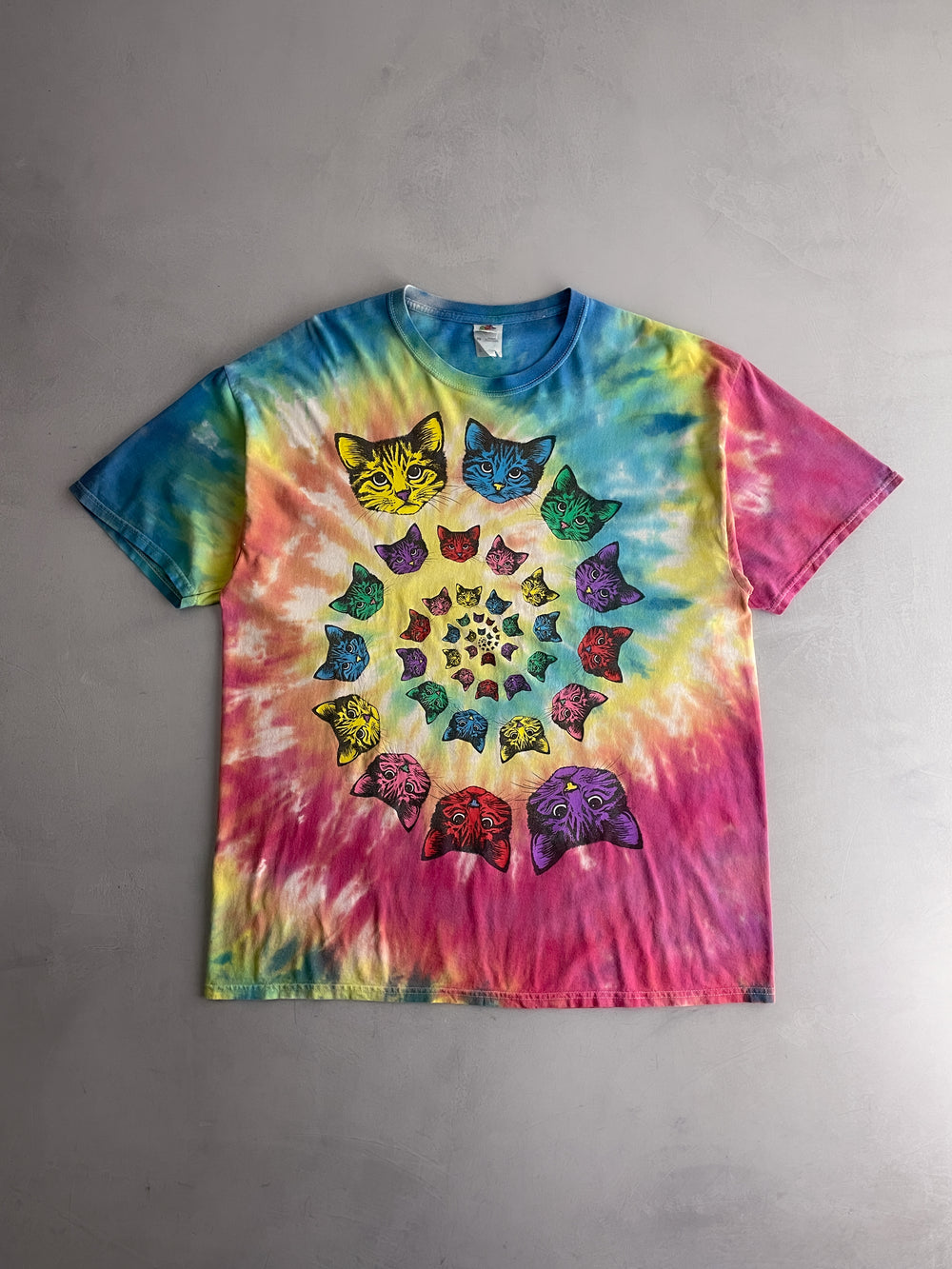 Psychedelic Cat Tee [XL]