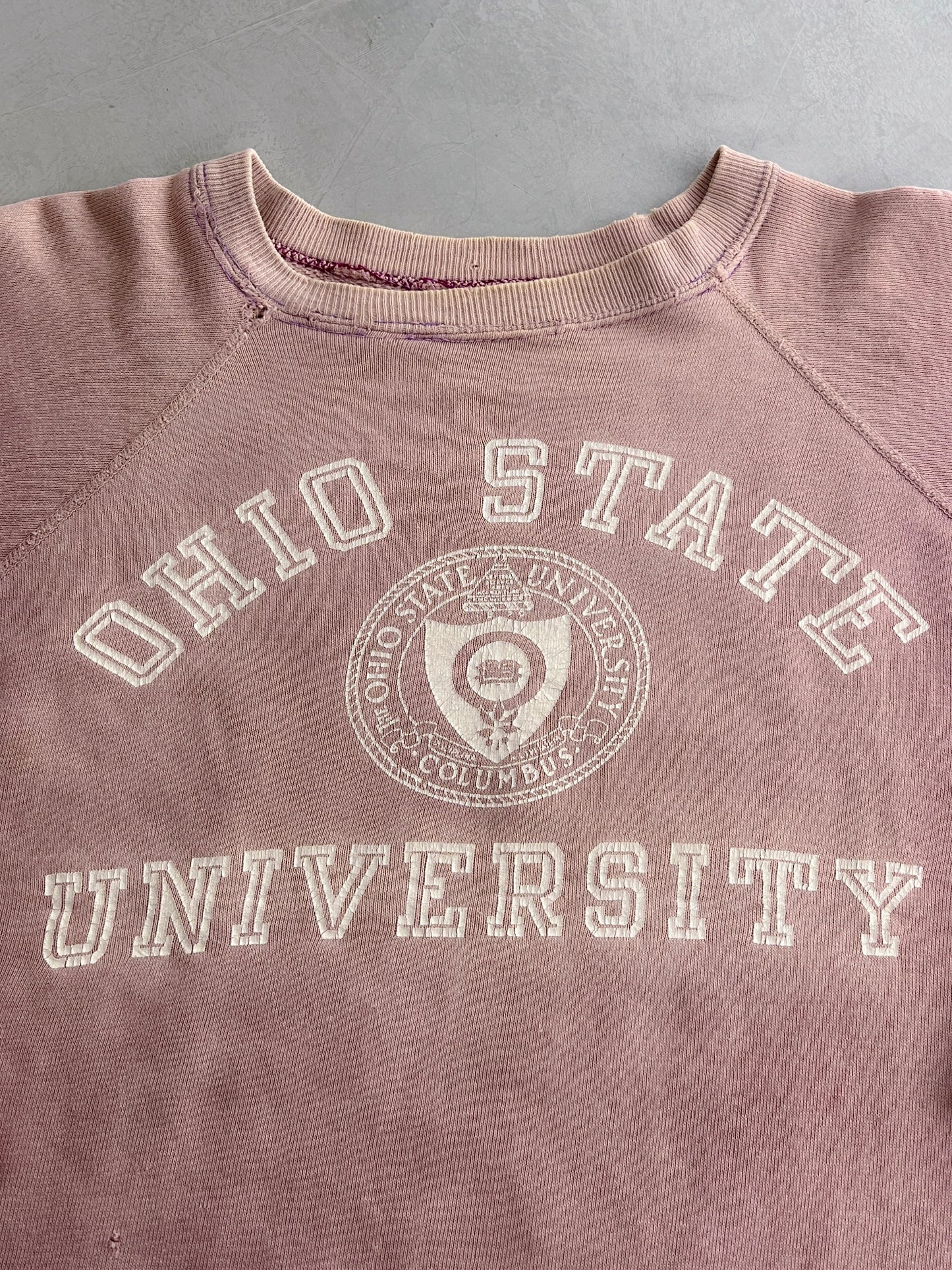 50's/60's Faded Ohio State Uni Sweatshirt [L]