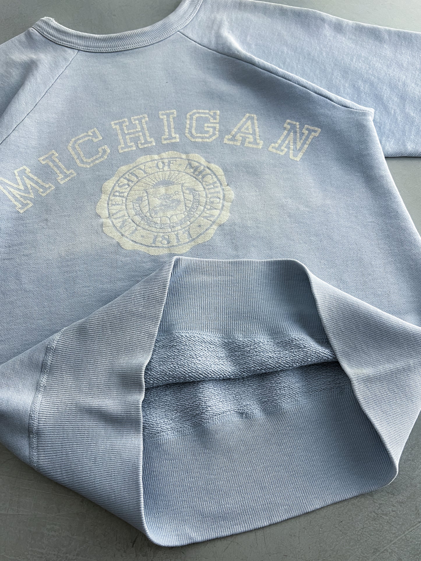 50's/60's Faded Michigan University Sweatshirt [M/L]