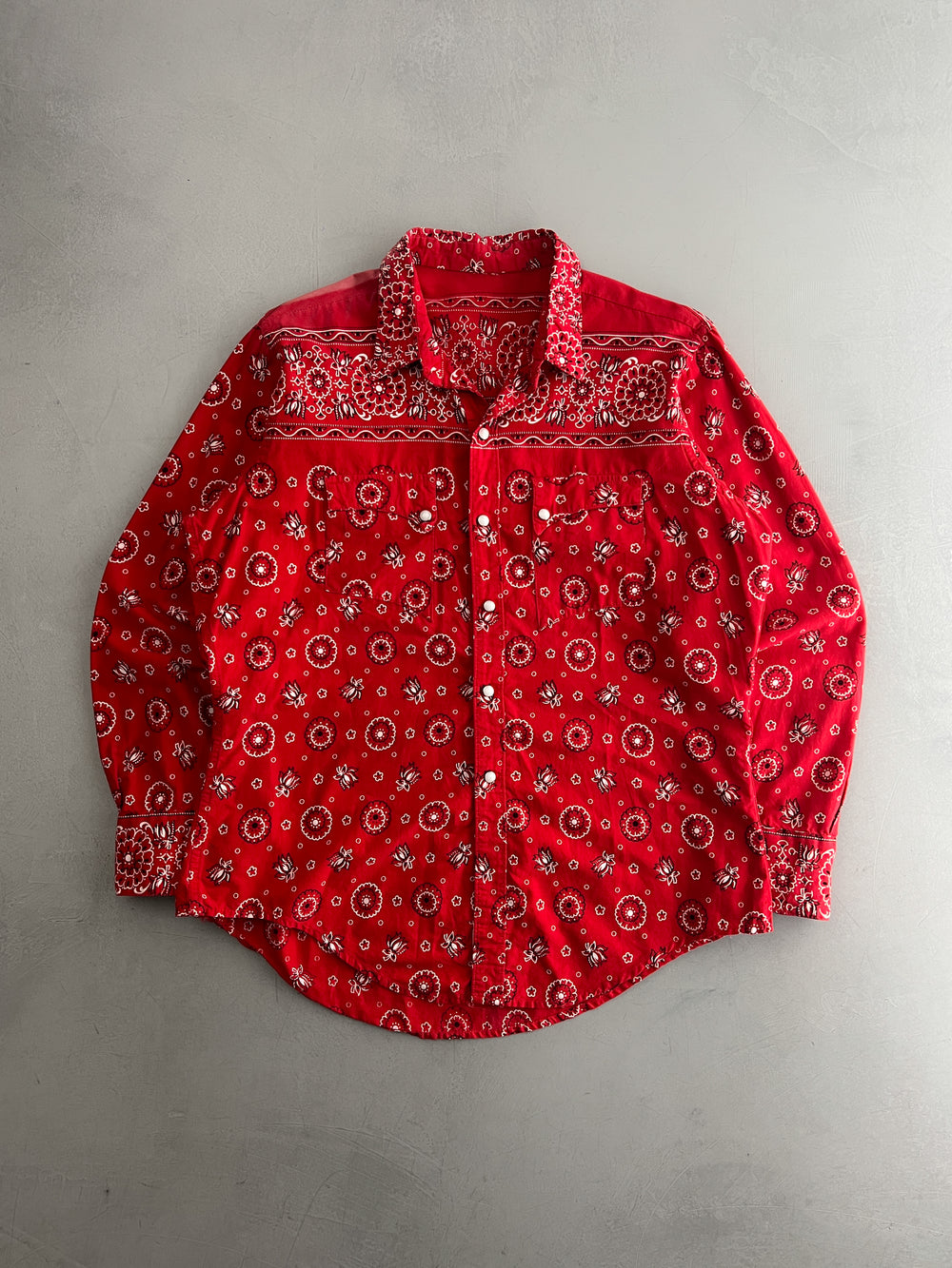 Rockmount Ranchwear Pearl Snap Bandana Shirt [L]