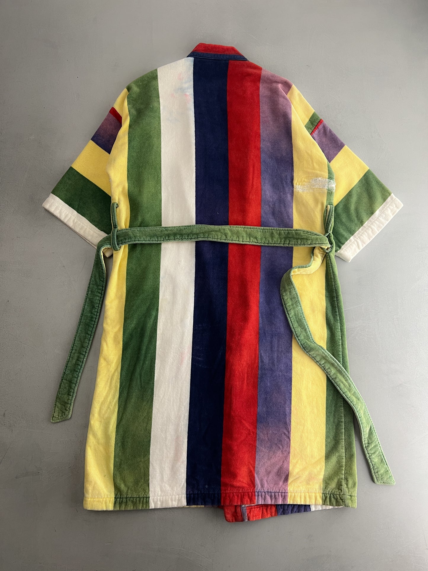 70's Multi-tone Terry Towling Robe [M/L]