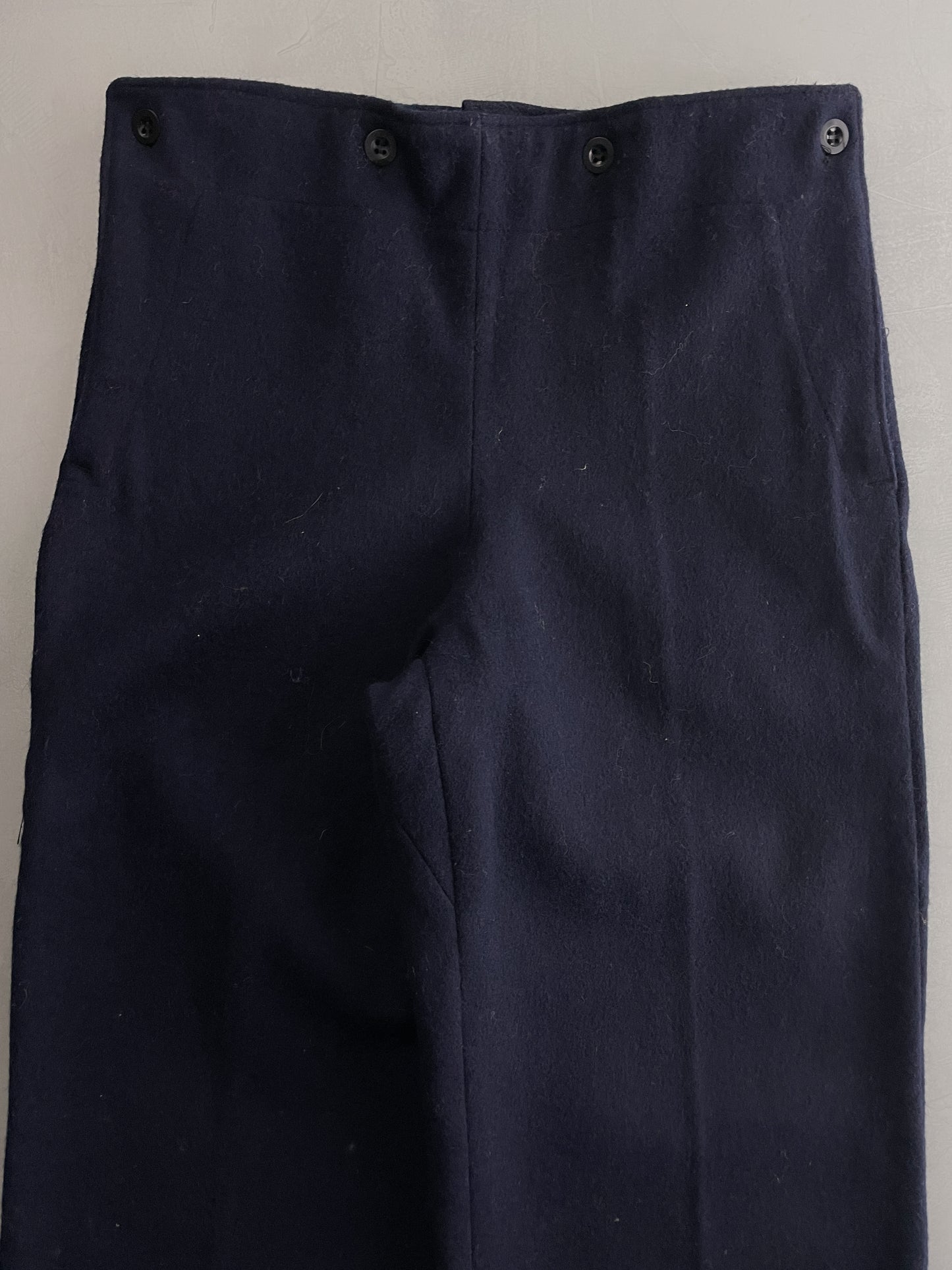 50's Navy Wool Pants [30]