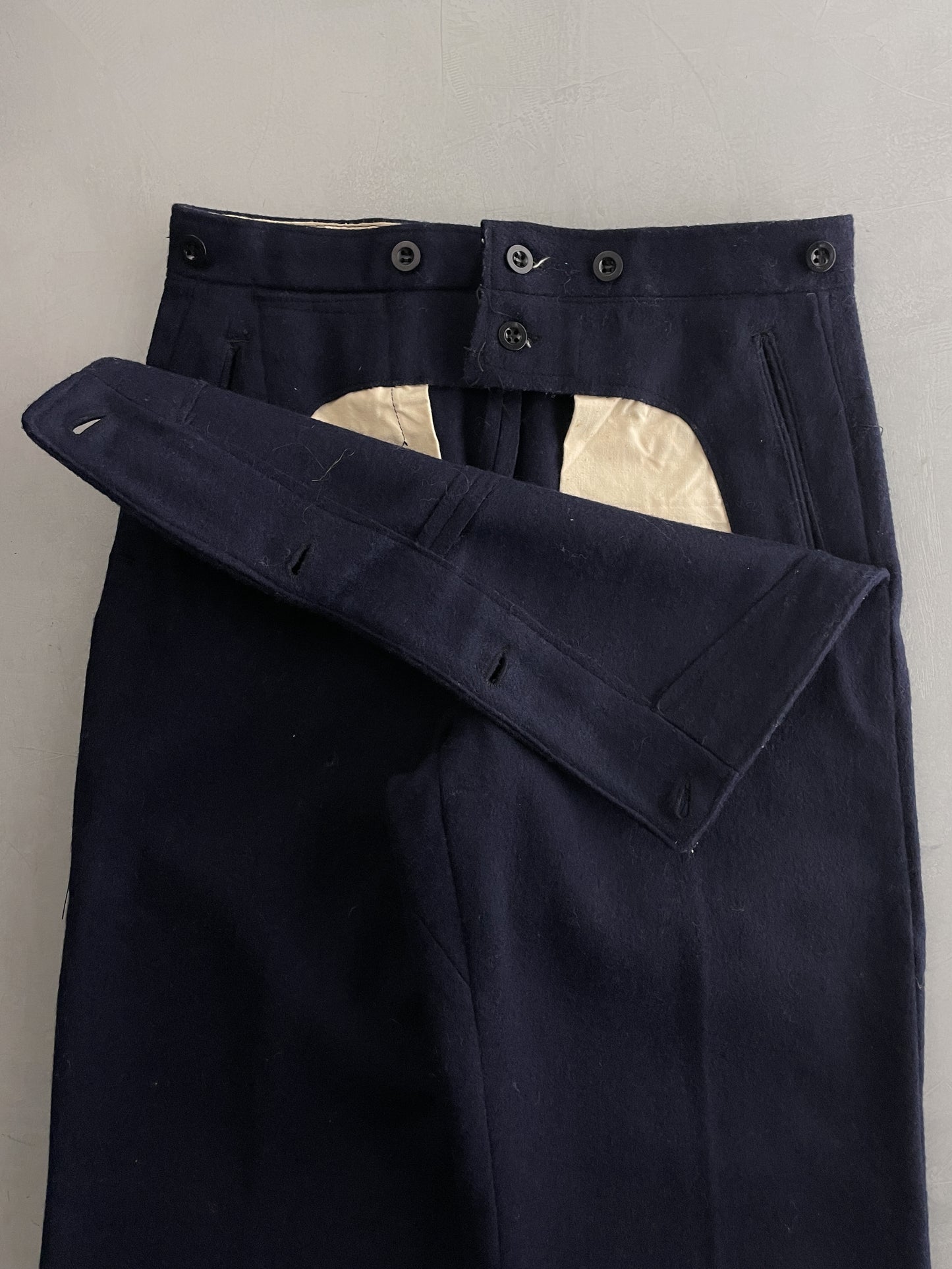 50's Navy Wool Pants [30]