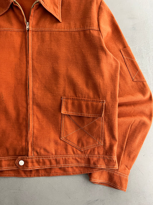 70's Cotton Buckle-Back Jacket [M]