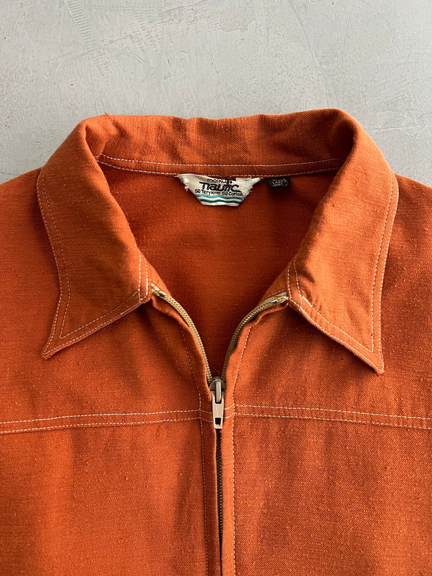 70's Cotton Buckle-Back Jacket [M]