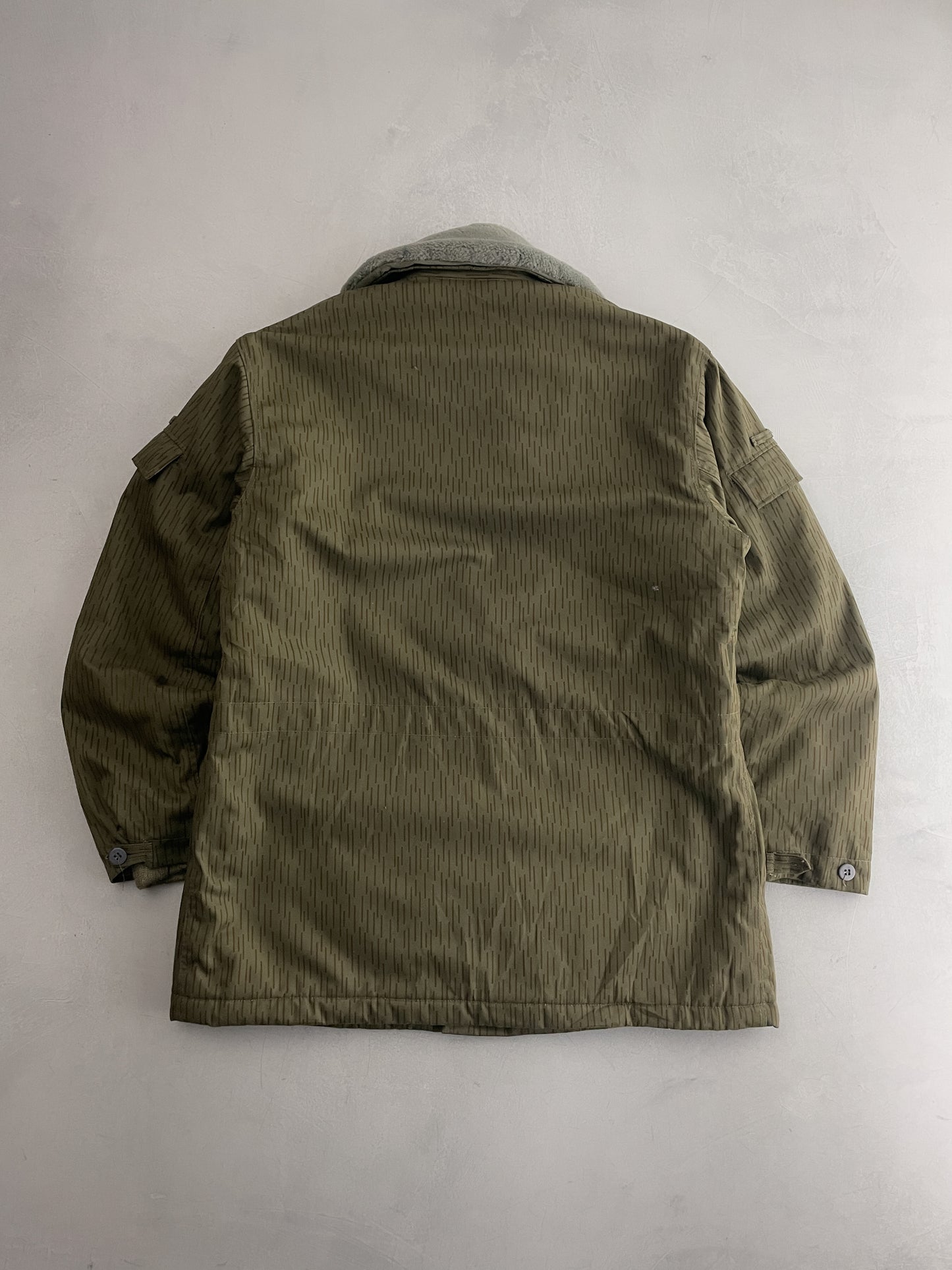 Quilt Lined East German Rain Camo Jacket [L]