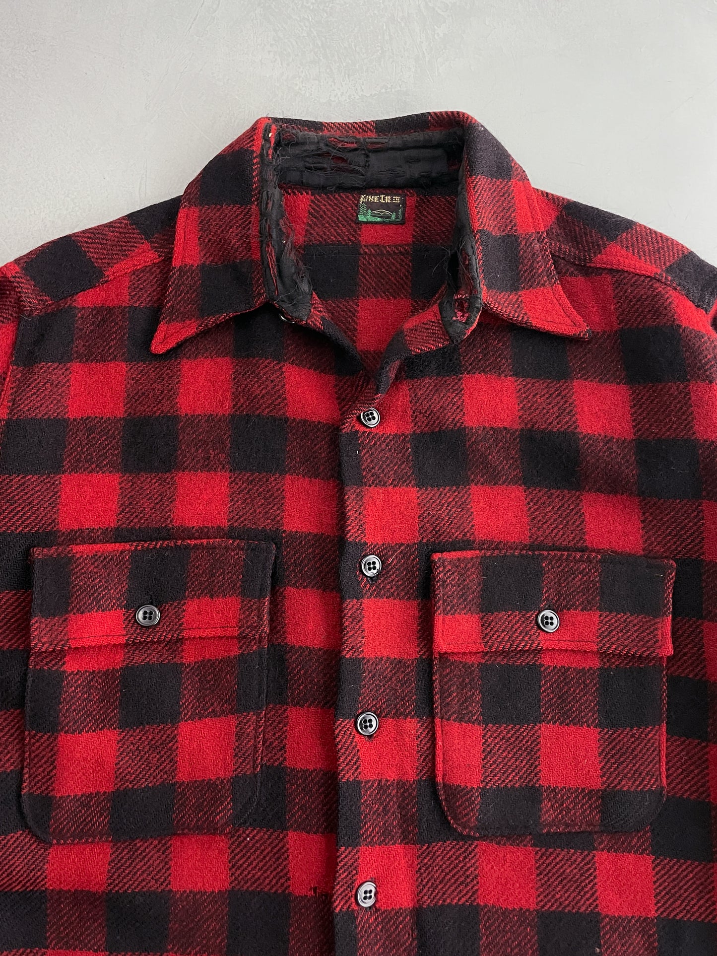 50's Pine Crest Buffalo Check Shirt [L]