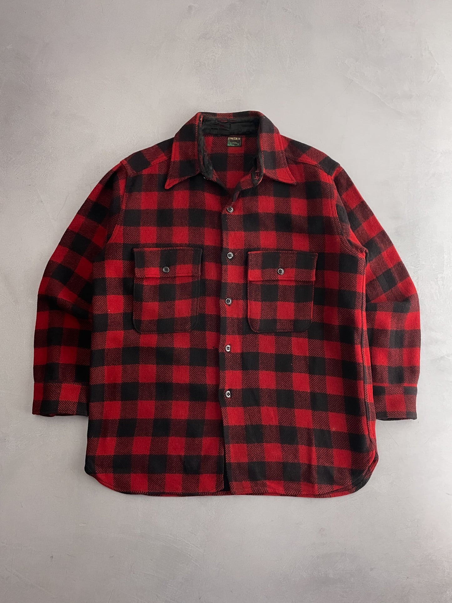 50's Pine Crest Buffalo Check Shirt [L]