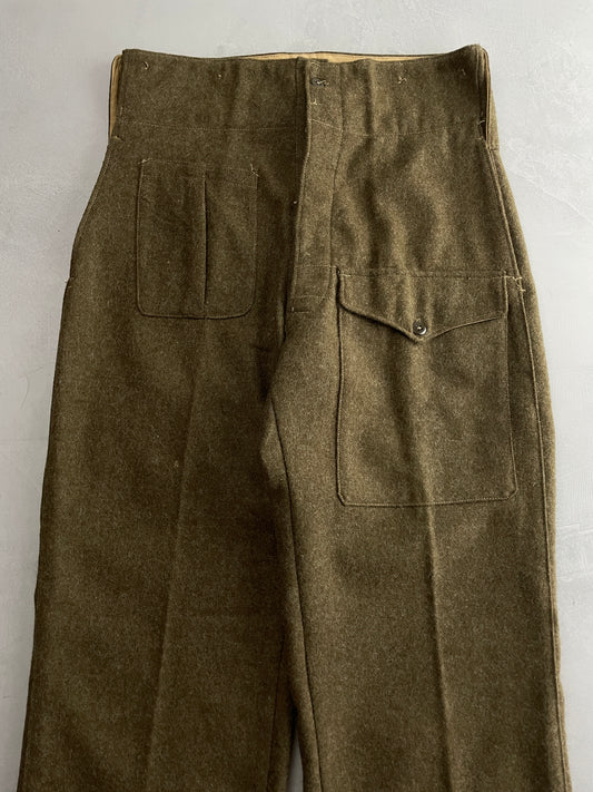 1940's Heavy Wool Military Pants [34"]