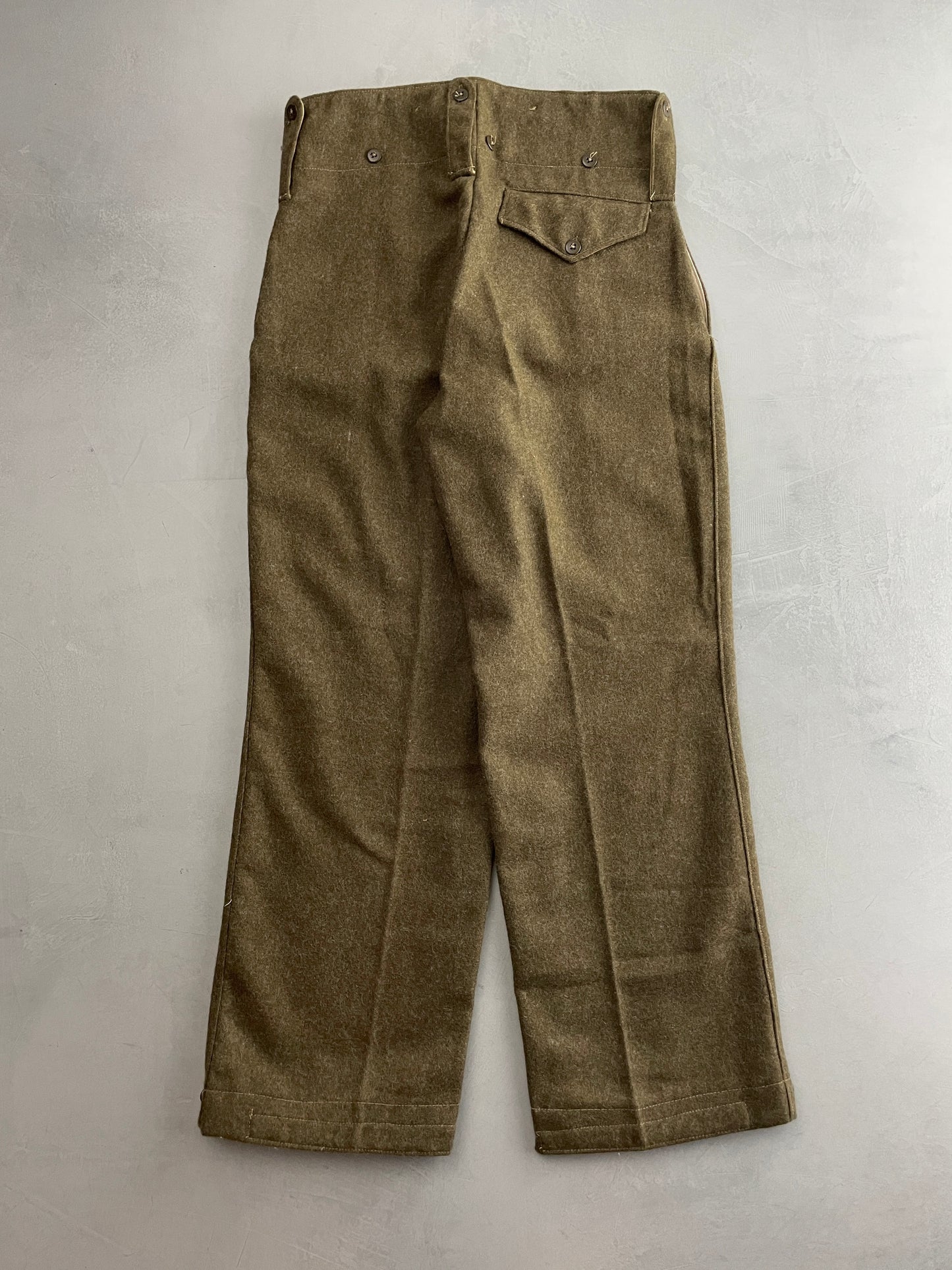 1940's Heavy Wool Military Pants [34"]