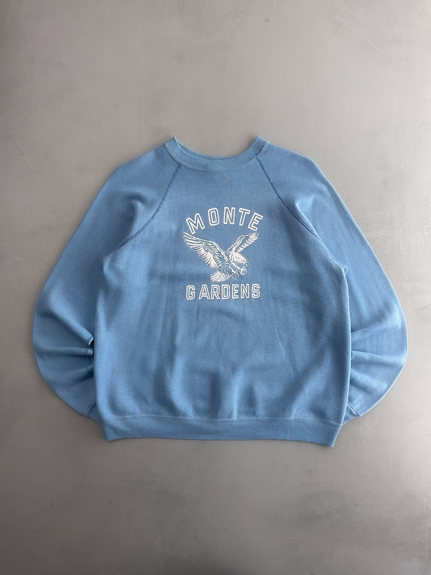 70's Faded Monte Gardens Raglan Sweatshirt [L]